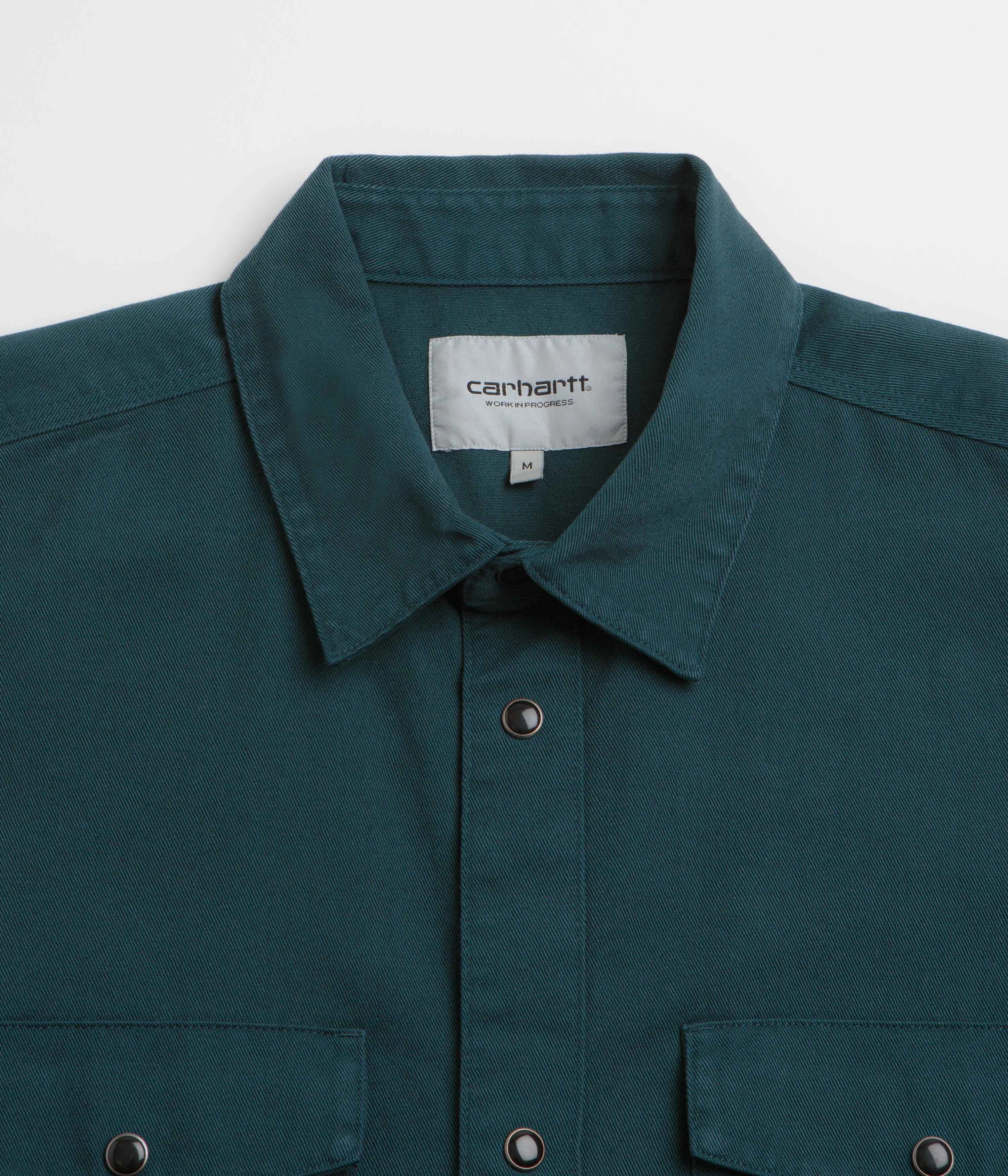 Carhartt Santa Fe Shirt - Deep Lagoon Sheer Panel