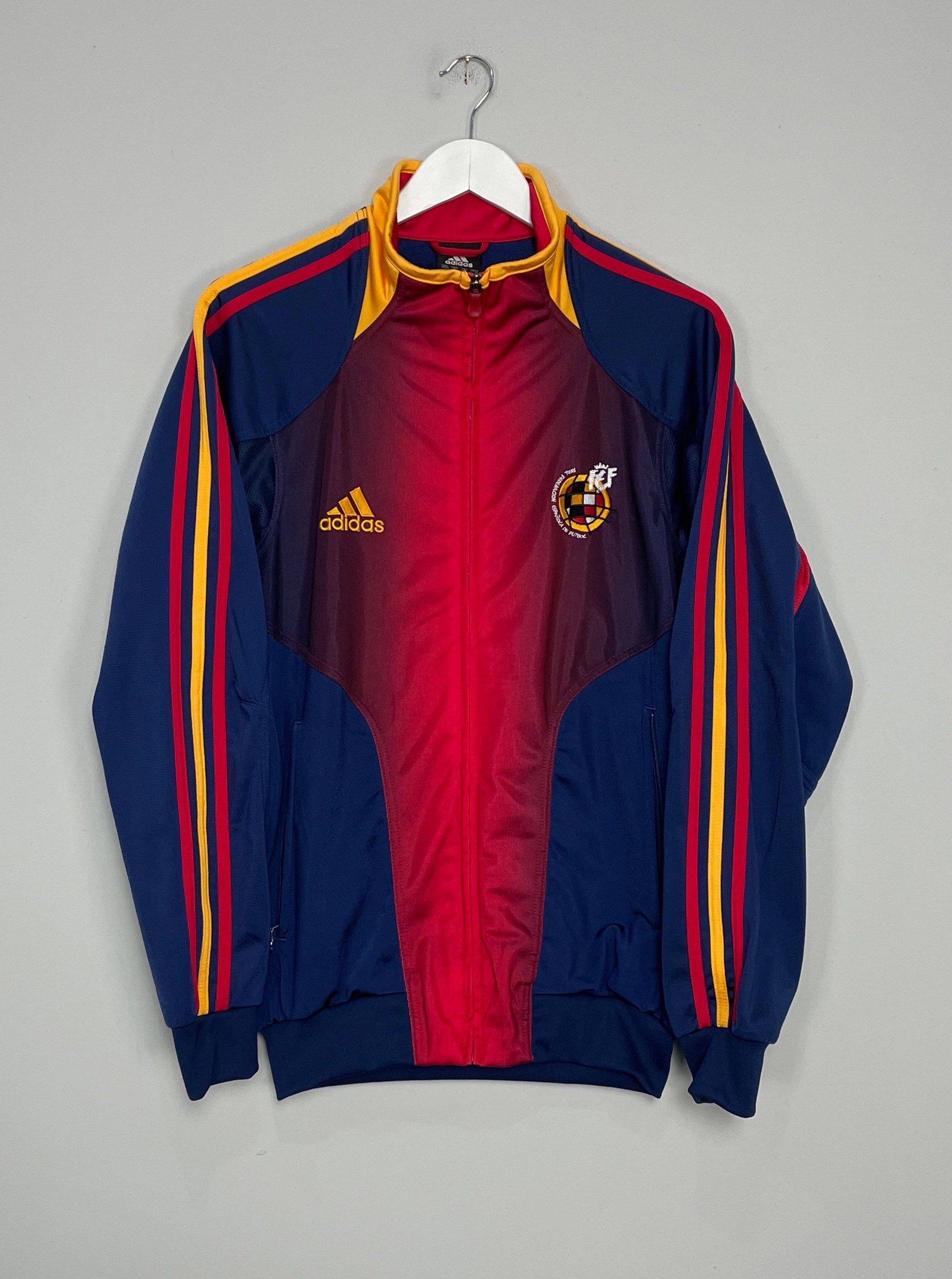 2003/04 SPAIN TRAINING JACKET TOP (S) ADIDAS UVProtective Coating QuickReleaseFastenings