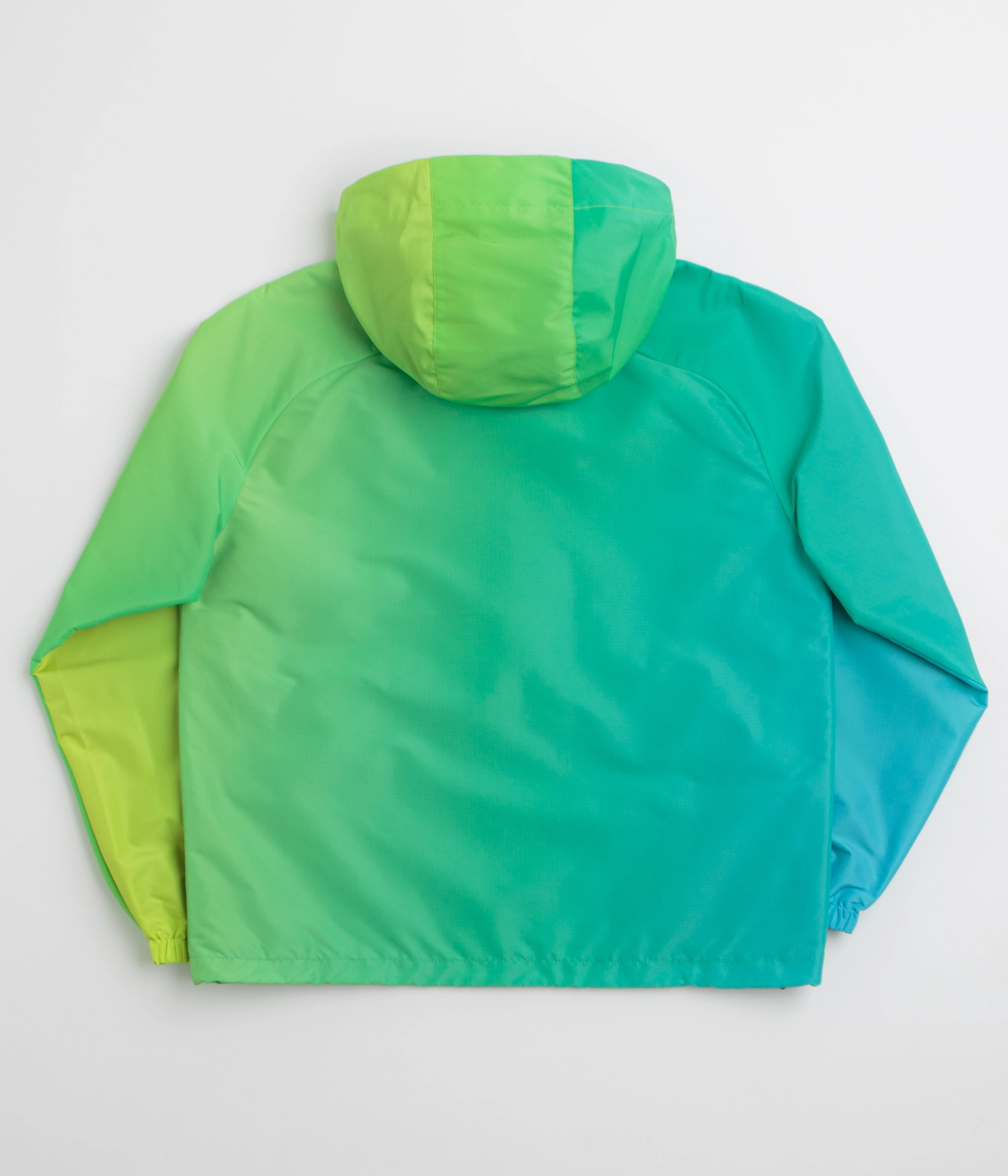 Necklace Dime Gradient Windbreaker Jacket - Green