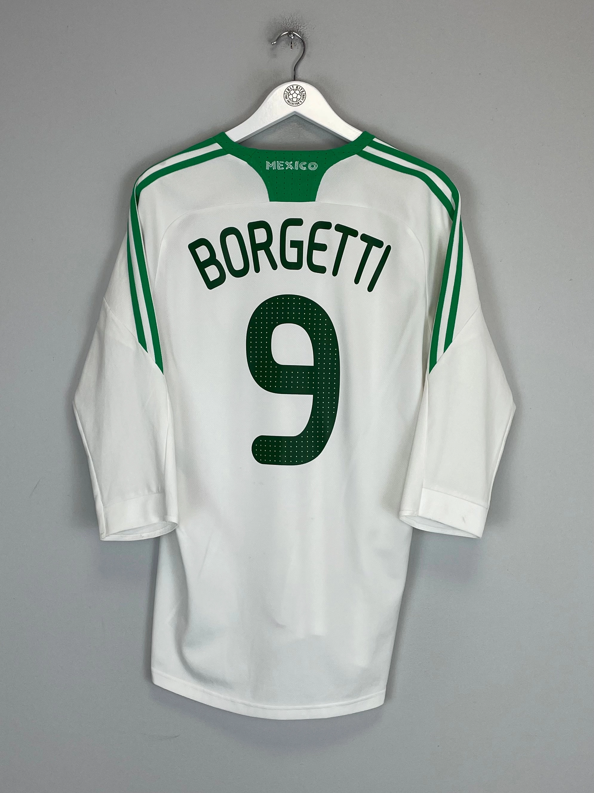 2008/09 MEXICO BORGETTI #9 AWAY SHIRT (L) ADIDAS All Season Comfortable fit
