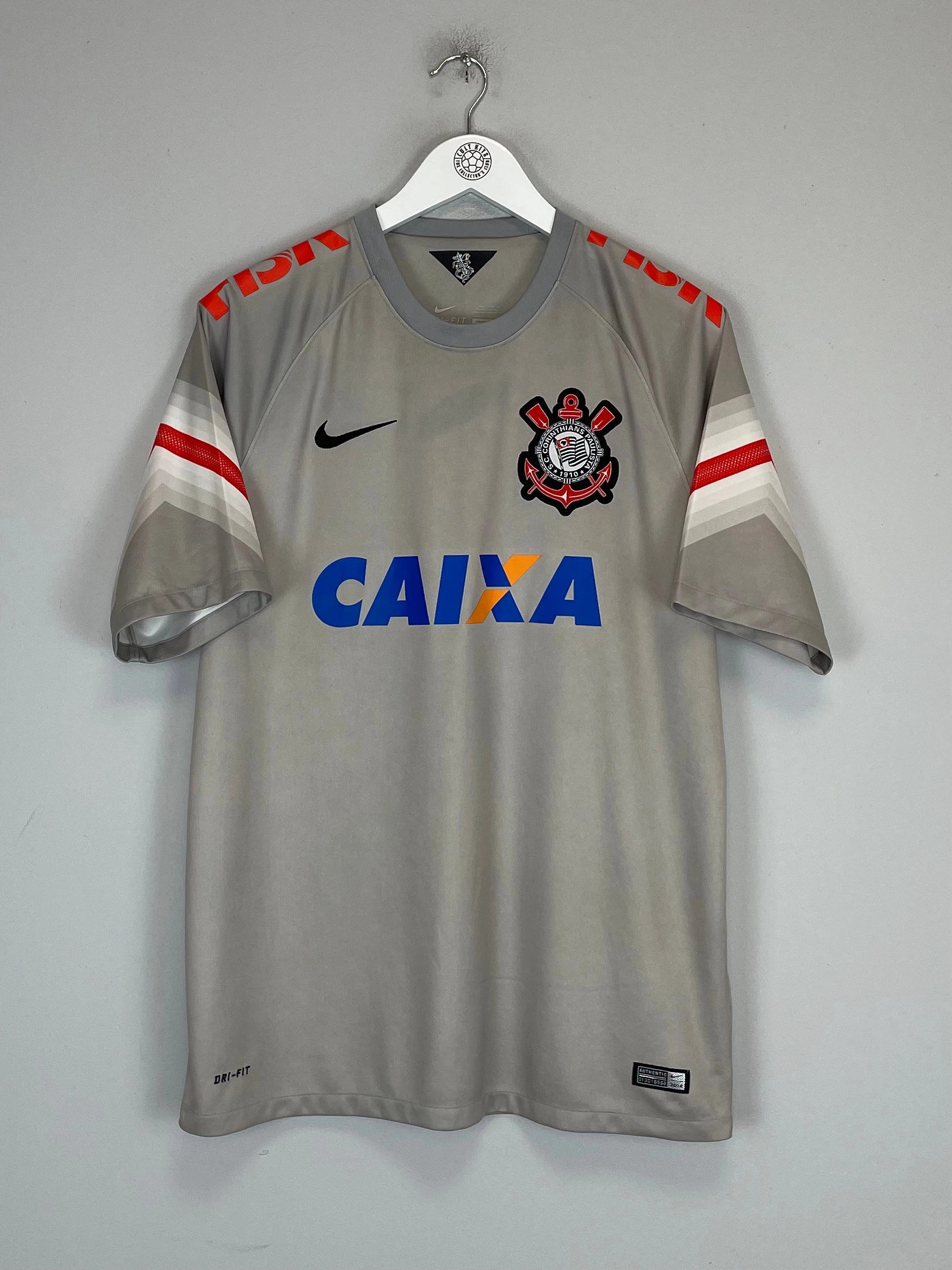 2014/15 CORINTHIANS AWAY SHIRT (L) NIKE Multi Directional Stretch Relaxed Fit