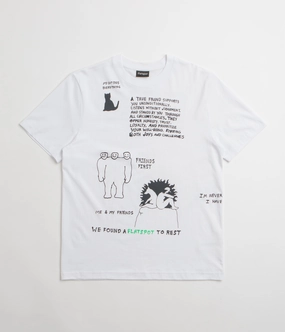 Light Casual flatspot FS Is My Happy Place T-Shirt - White