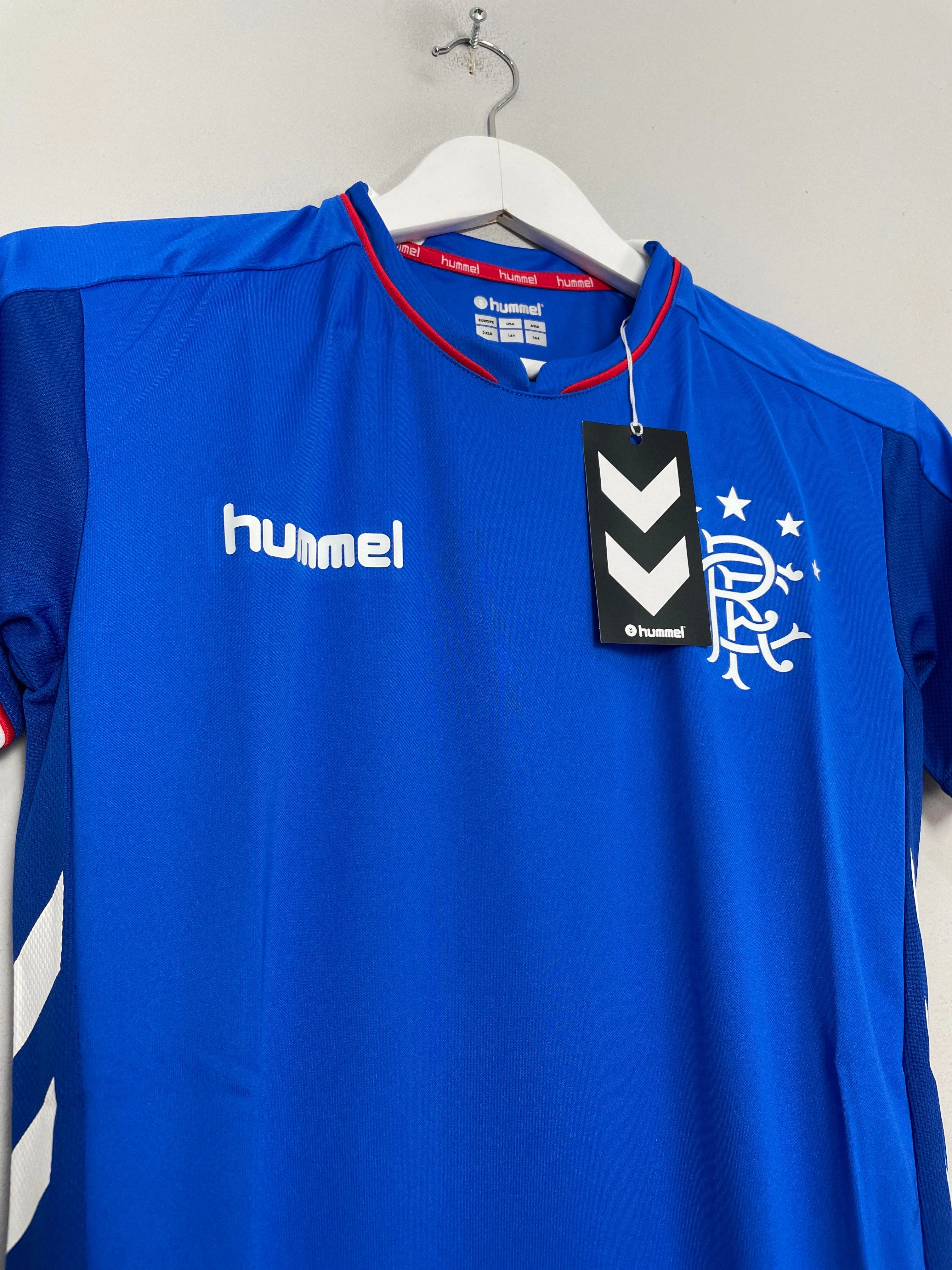 Crisp Details 2018/19 Rangers *BNWT* Home Shirts (Kids - Multiple Sizes) Hummel