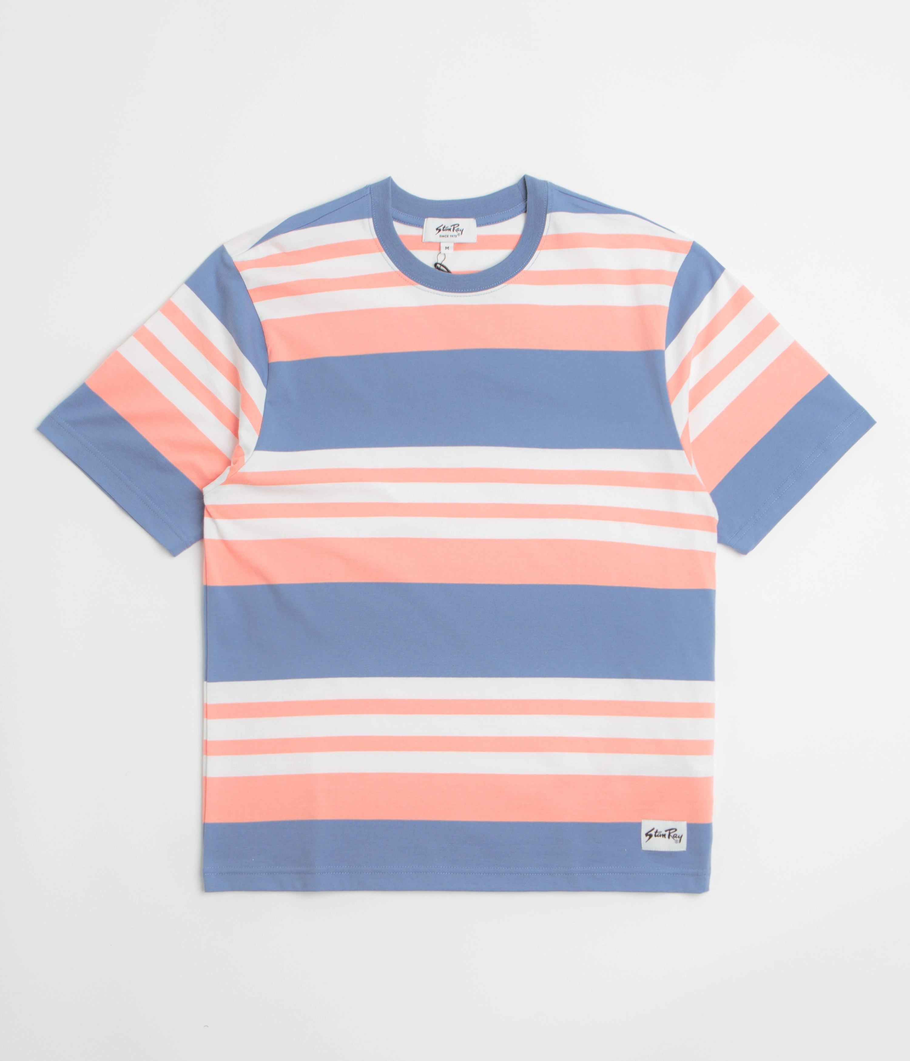 Stan Ray Stripe T-Shirt - Washed Red Practical Wear Anti Pilling Treatment