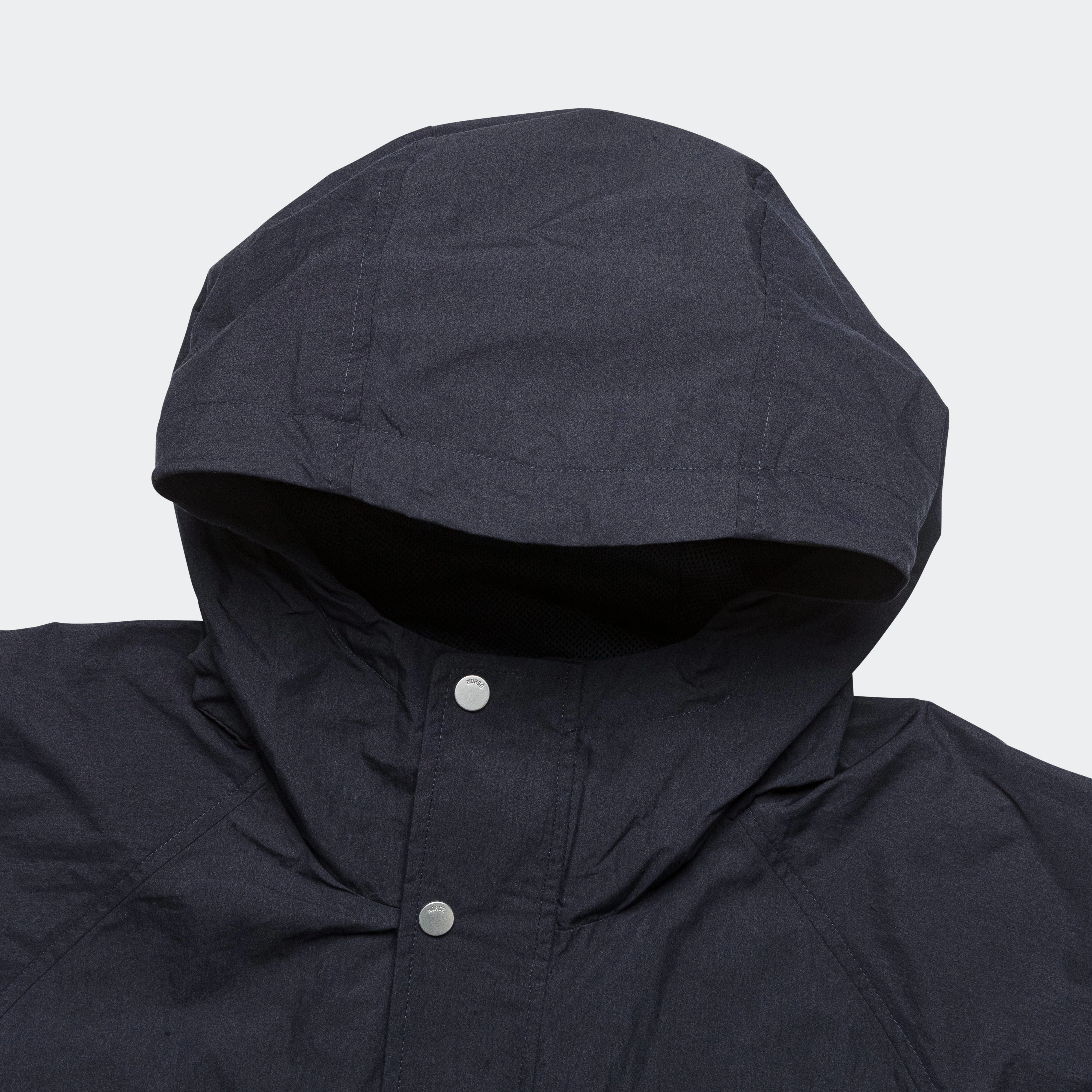 Thermal regulation Leather Bits Herluf Tech Poplin Jacket - Dark Navy