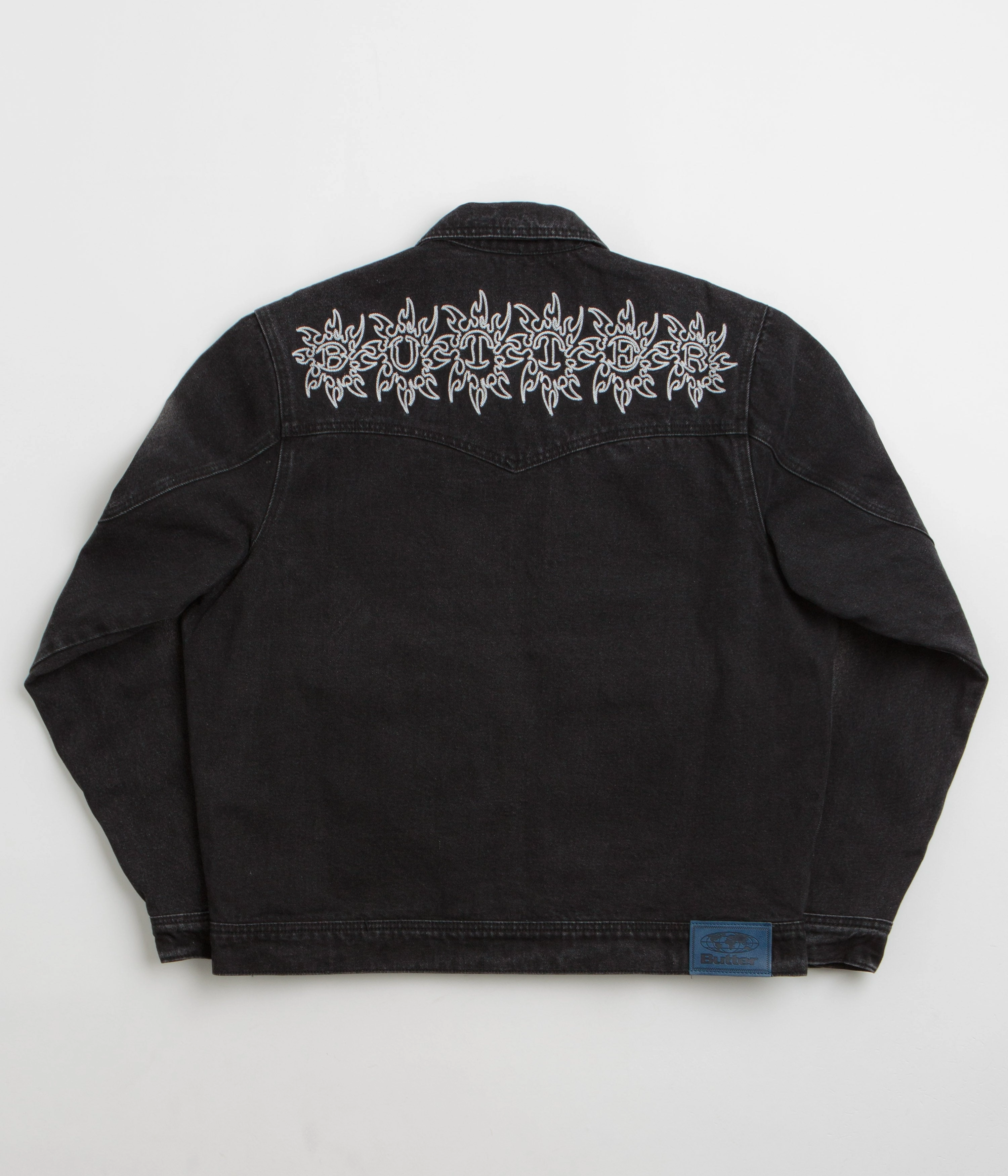 Minimalist Aesthetic Merchandise Butter Goods Bronco Denim Jacket - Black