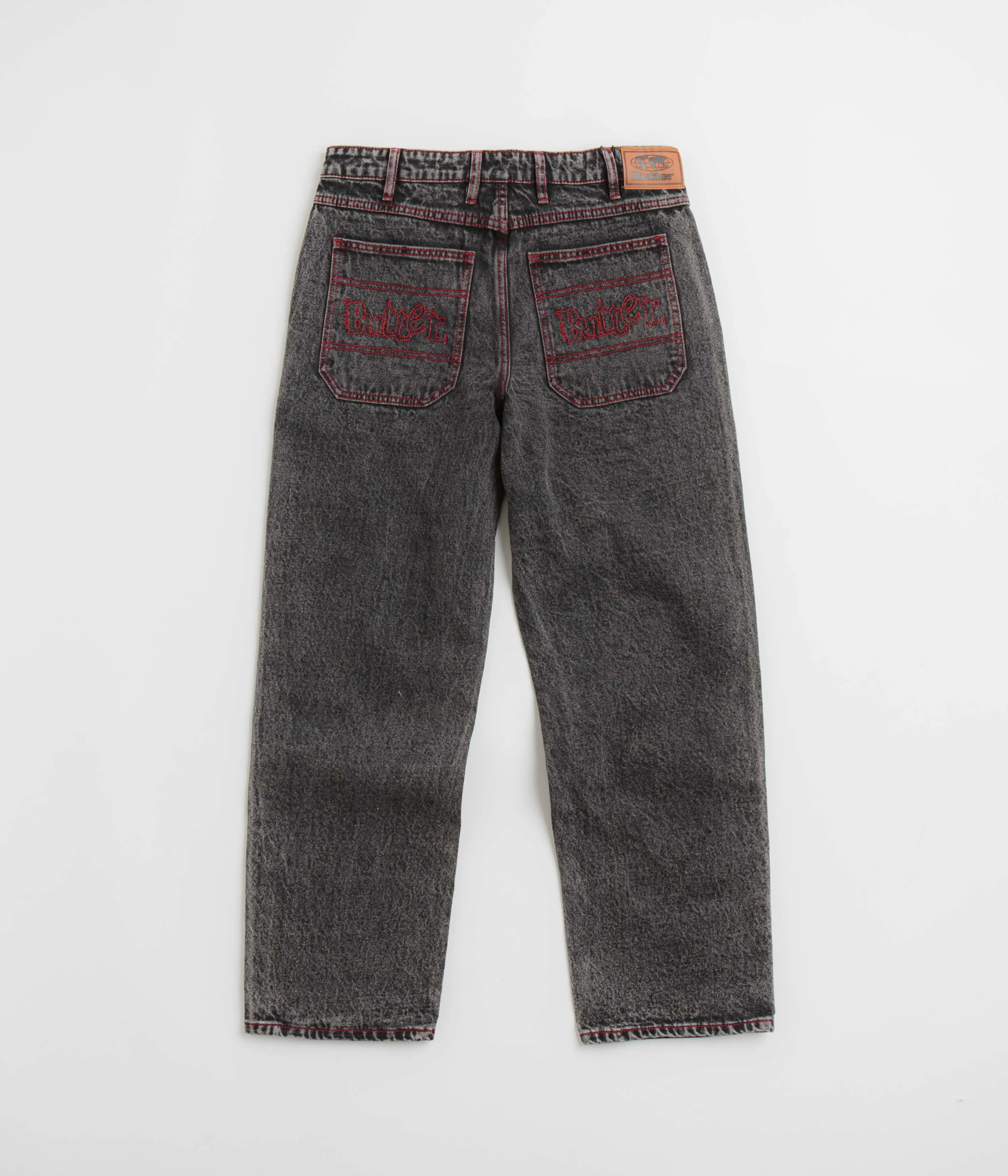 Butter Goods Breakdown Relaxed Jeans - Acid Wash Black Work Ready Neutral