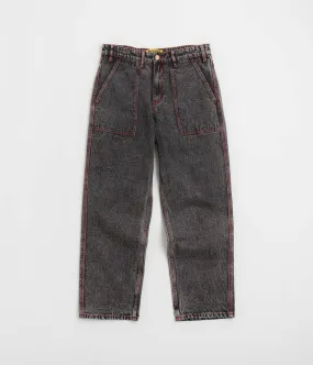 Butter Goods Breakdown Relaxed Jeans - Acid Wash Black Winter Fashion Strong Stitch