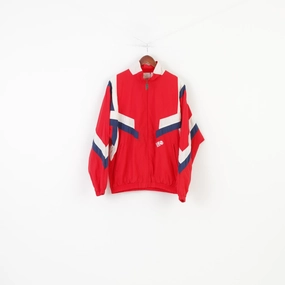 Cravat Moisture Wicking Liner Alex Athletics Men M Jacket Vintage Red Full Zipper 90s Oldschool Polyamid Top