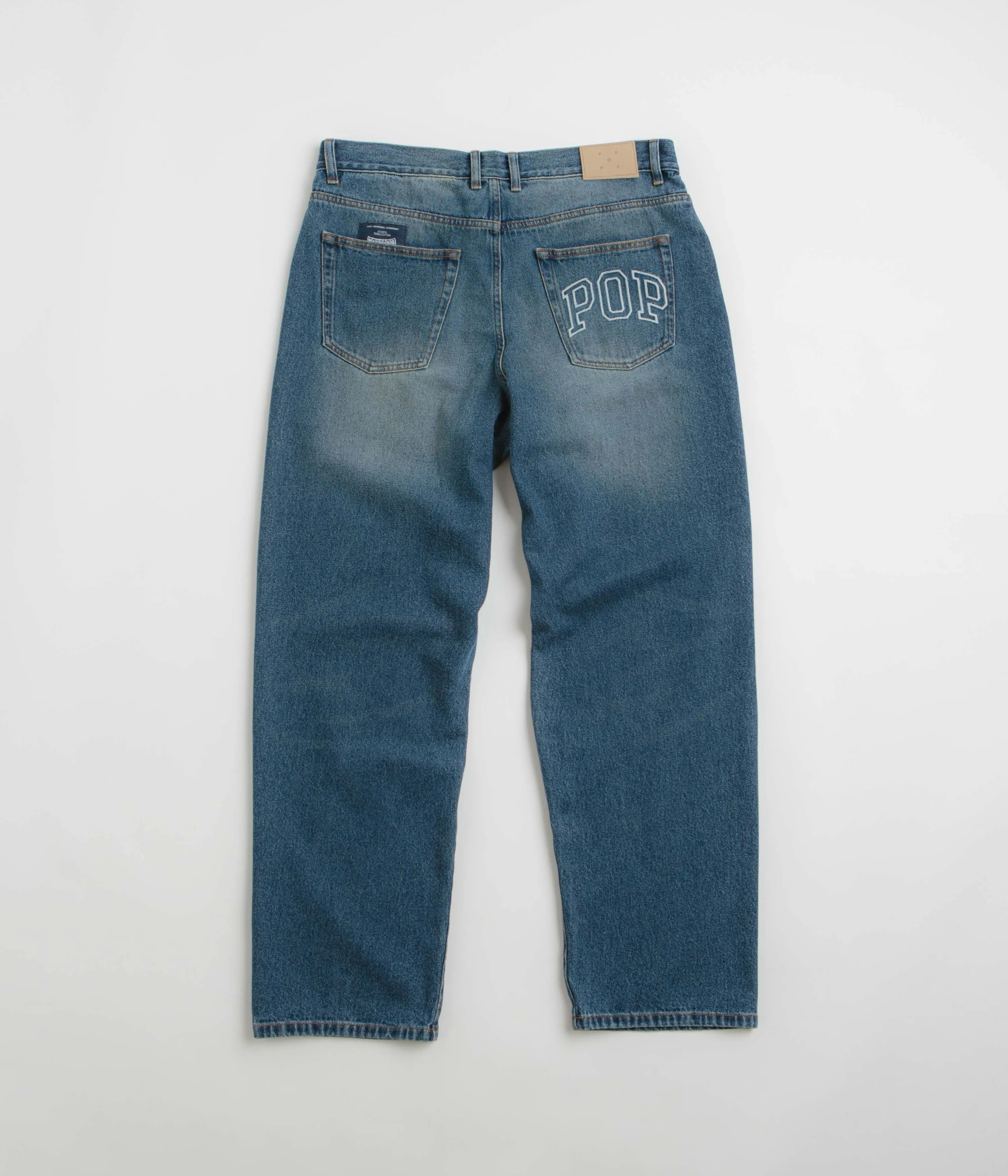Pop Trading Company DRS Pants - Washed Denim Tagless Design Perfect Fit