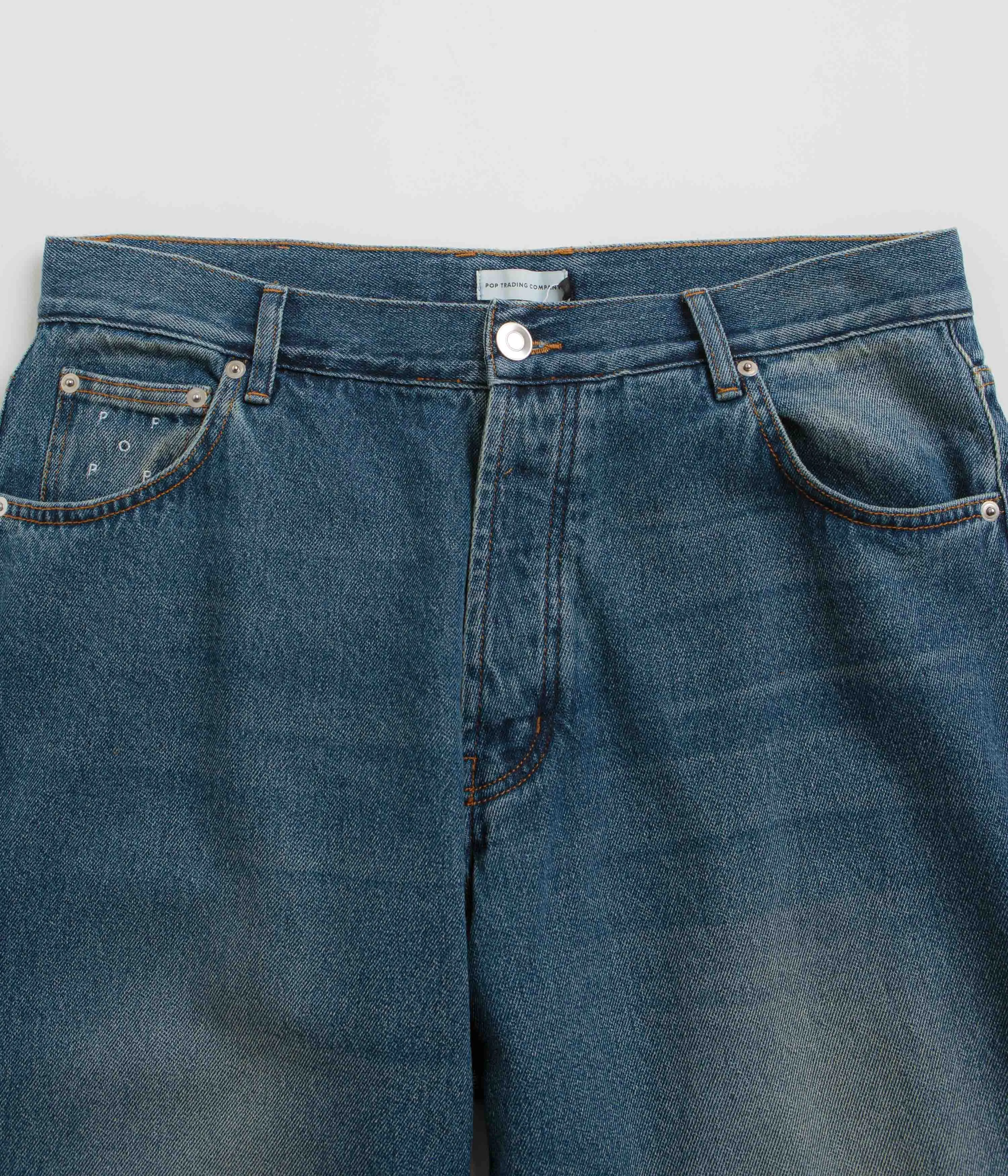 Pop Trading Company DRS Pants - Washed Denim Wear It All Casual Street