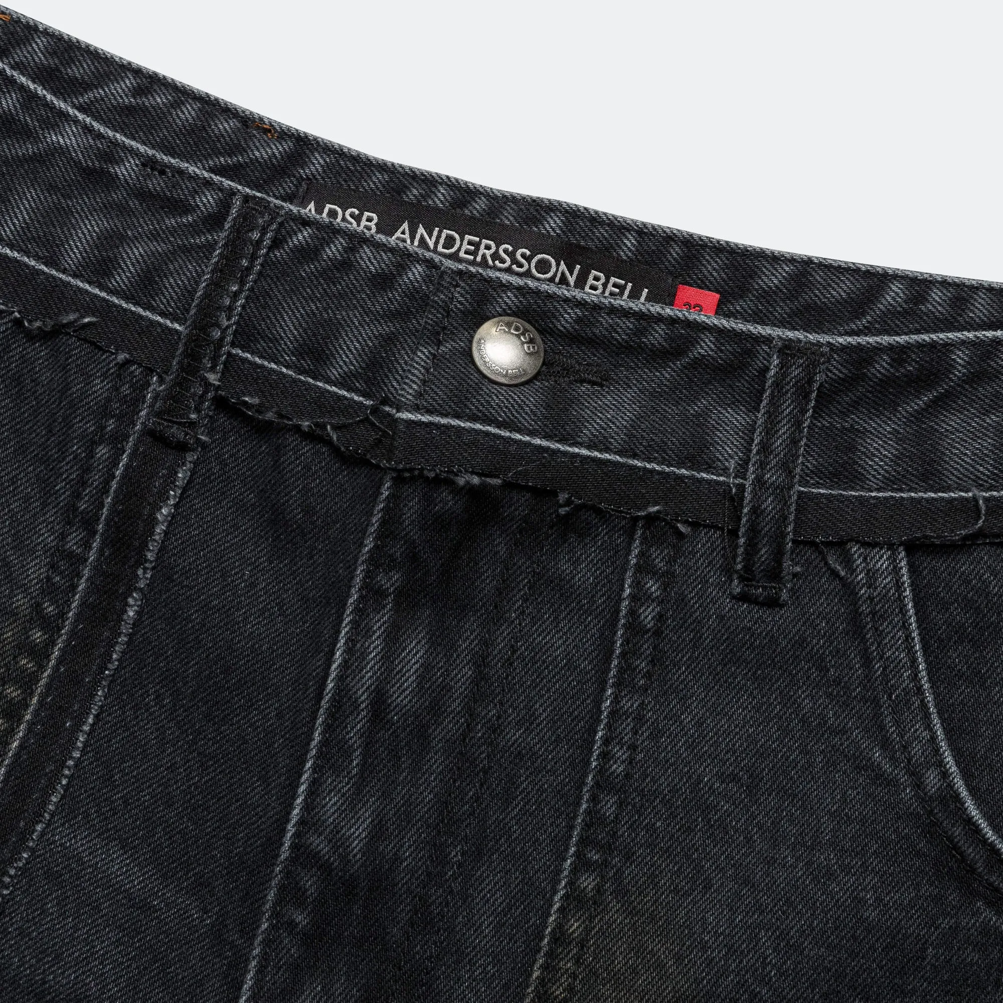 Cool Outfitters Patchwork Denim Shorts - Black