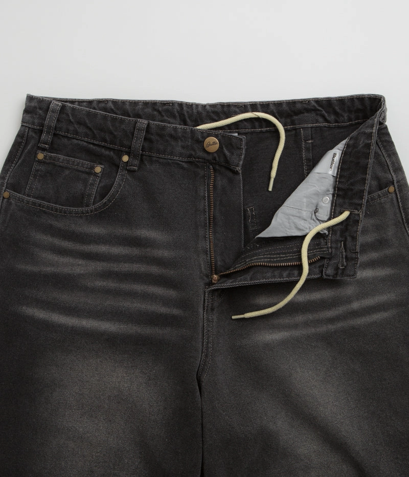 Weekend Style Smooth Vintage Lover Smooth Bold Butter Goods Wide Cut Jeans - Washed Black