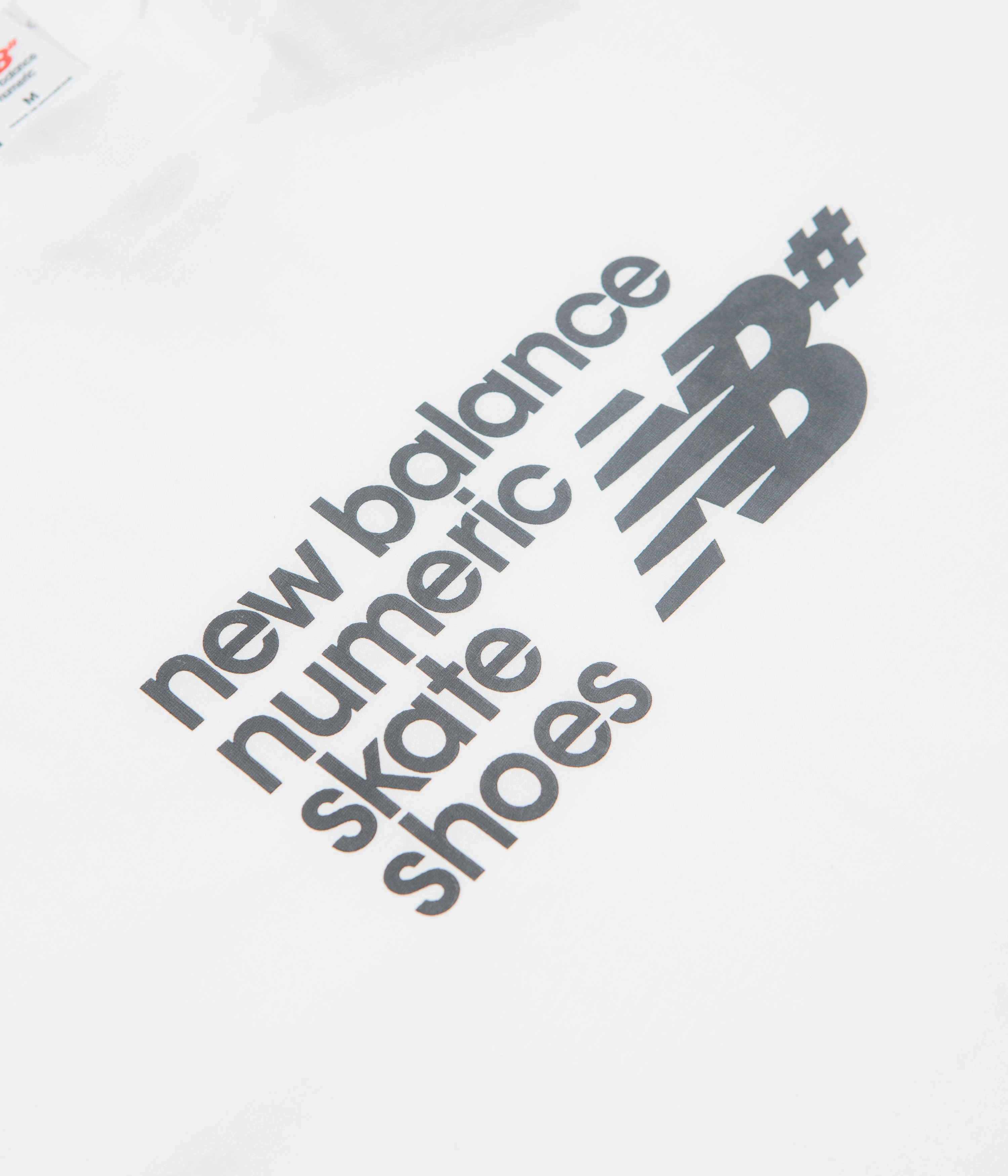 All-Season Comfort Premium Material New Balance Numeric Stacked Graphic T-Shirt - White