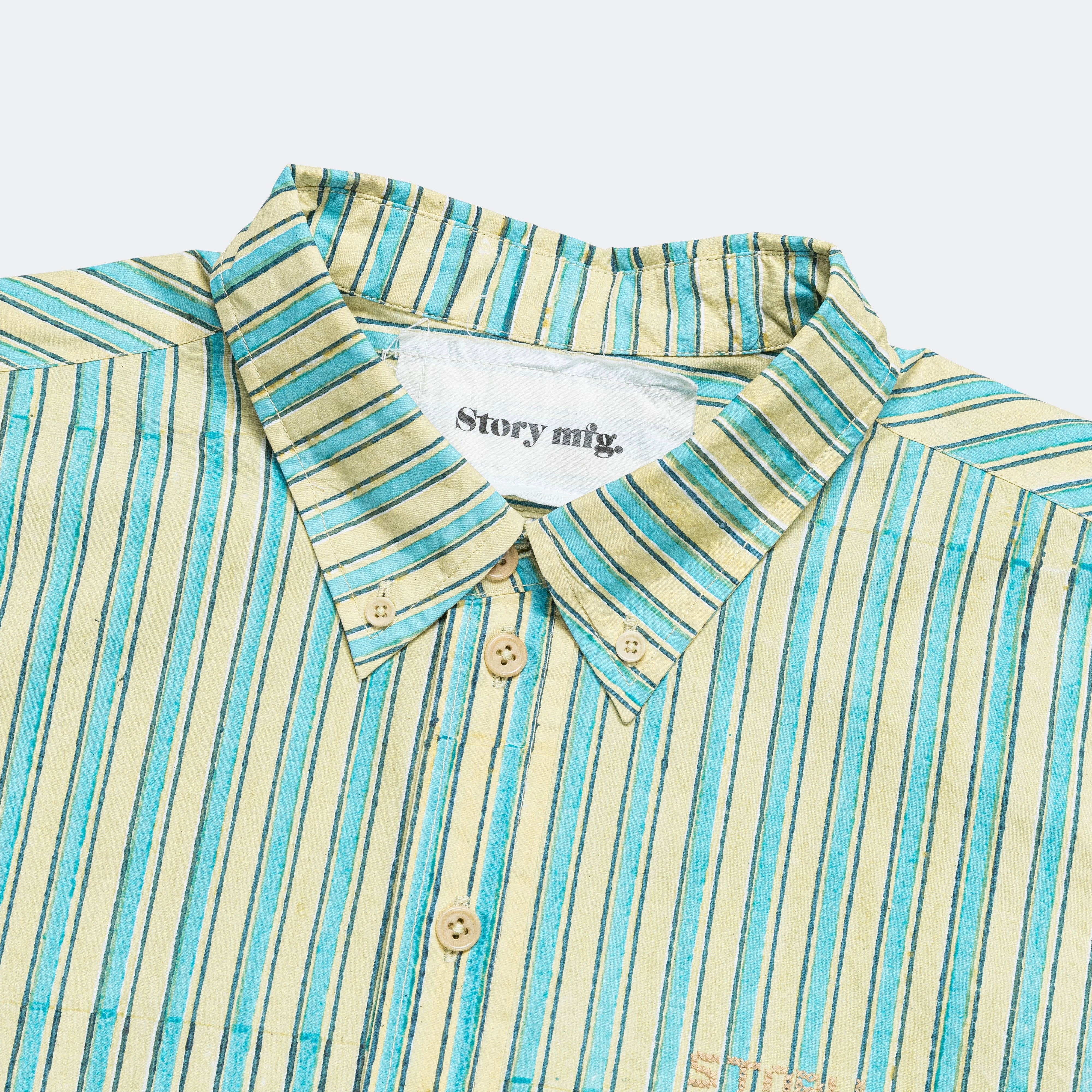 Office Shirt - Durdle Stripe Hidden Placket