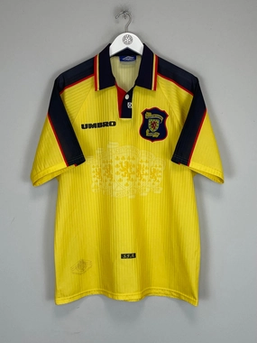 1996/98 SCOTLAND AWAY SHIRT (L) UMBRO Recycled Material Blend
