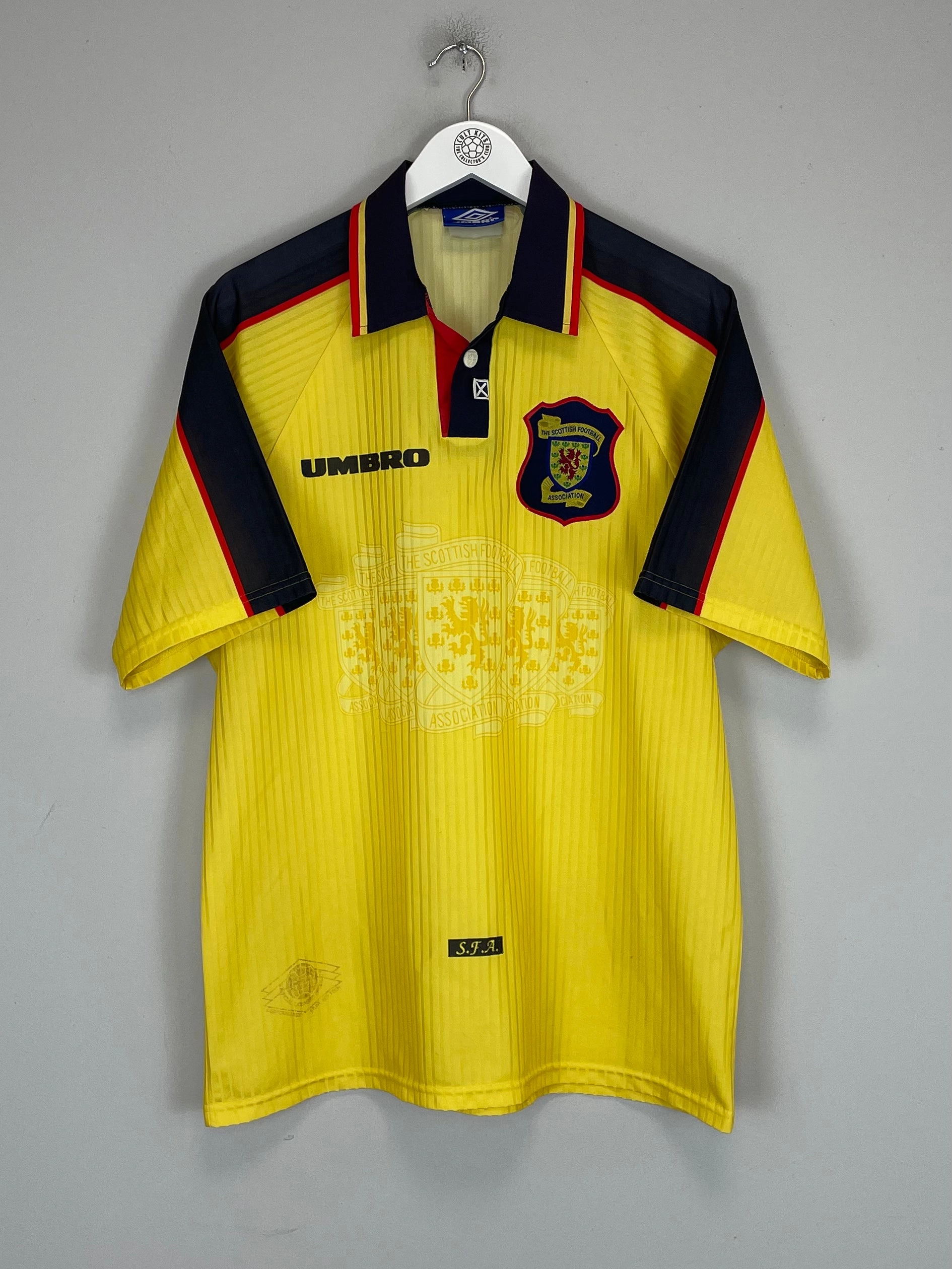 1996/98 SCOTLAND AWAY SHIRT (L) UMBRO Recycled Material Blend