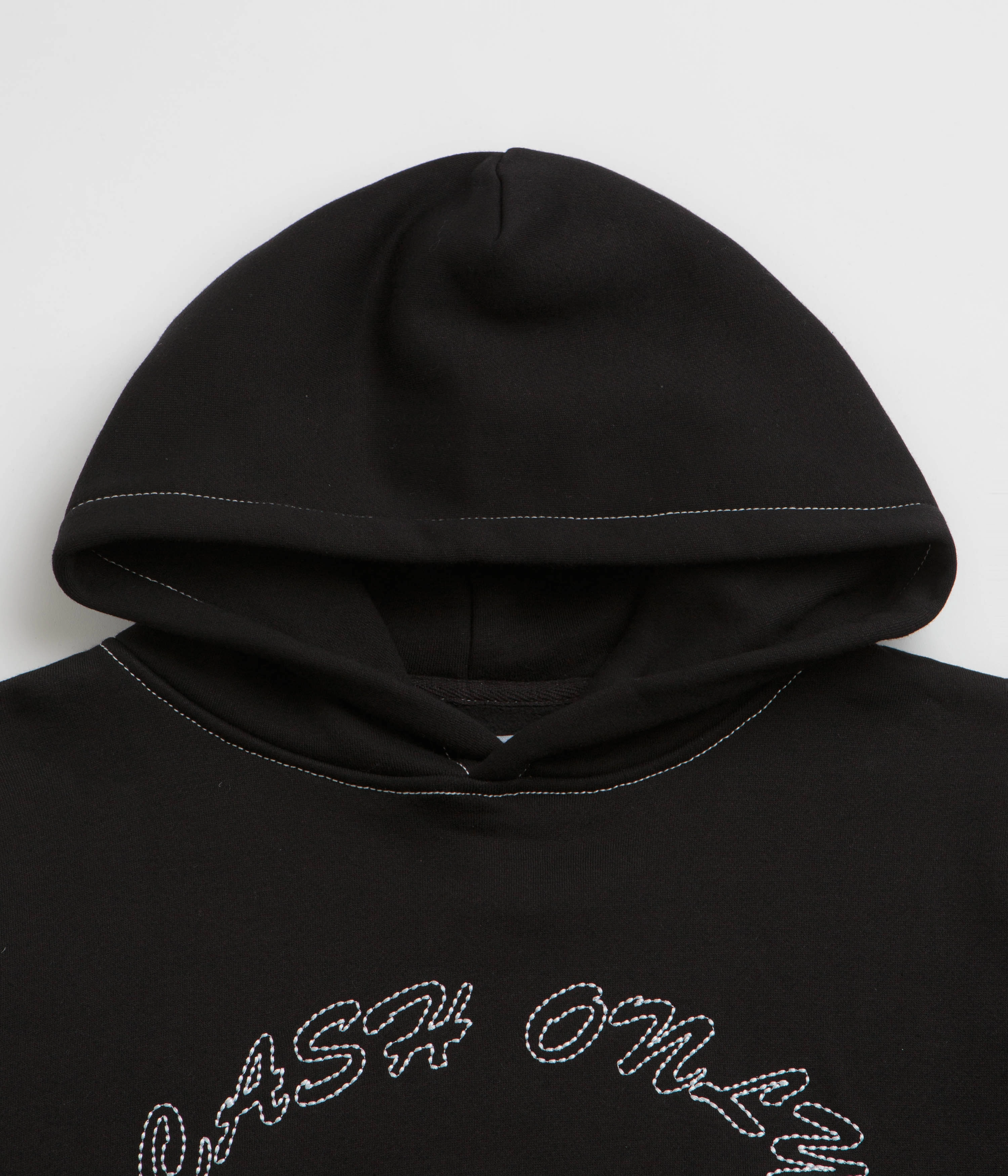 Cash Only Stitch Logo Hoodie - Black All Weather Outfit Squirrel like