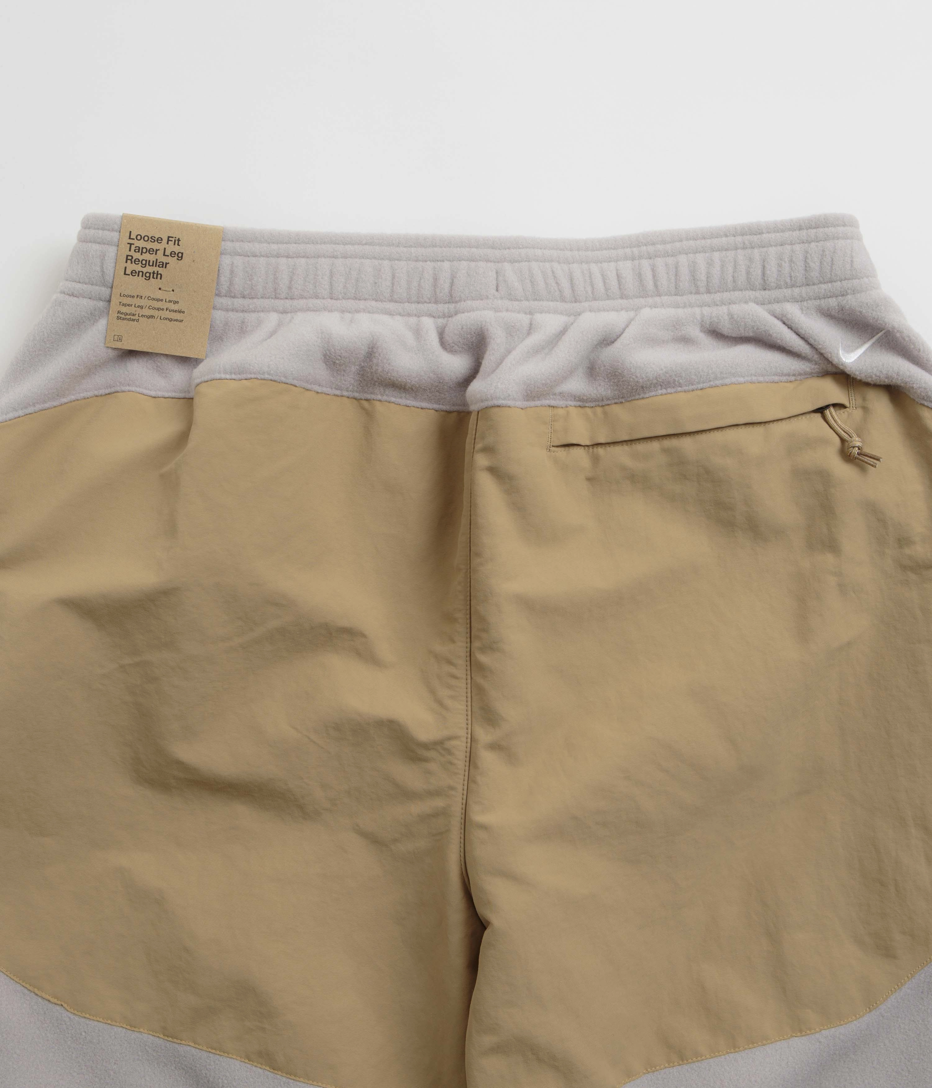 Flexible Ankle Cuffs FlexibleKneePanels Nike ACG Wolf Tree Plus Pants - College Grey / Parachute Beige / Summit White