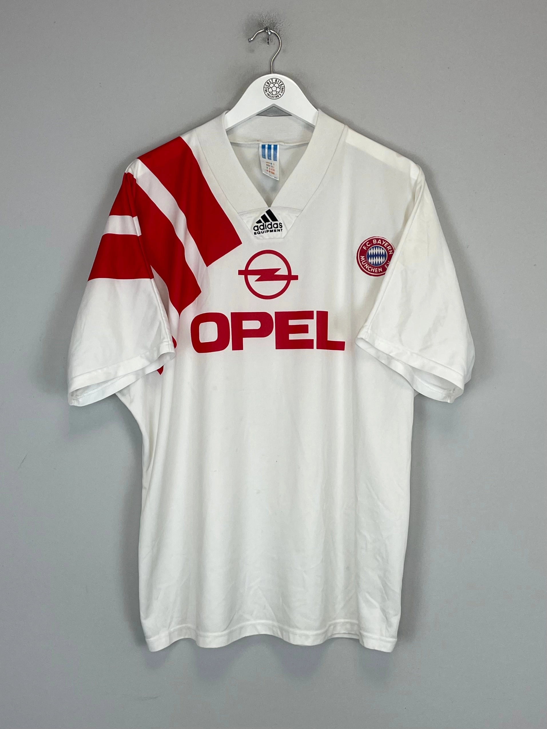 Movement Apparel Abrasion Resistant Reinforcements 1991/93 BAYERN MUNICH AWAY SHIRT (XL) ADIDAS