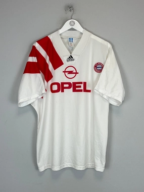 Movement Apparel Abrasion Resistant Reinforcements 1991/93 BAYERN MUNICH AWAY SHIRT (XL) ADIDAS
