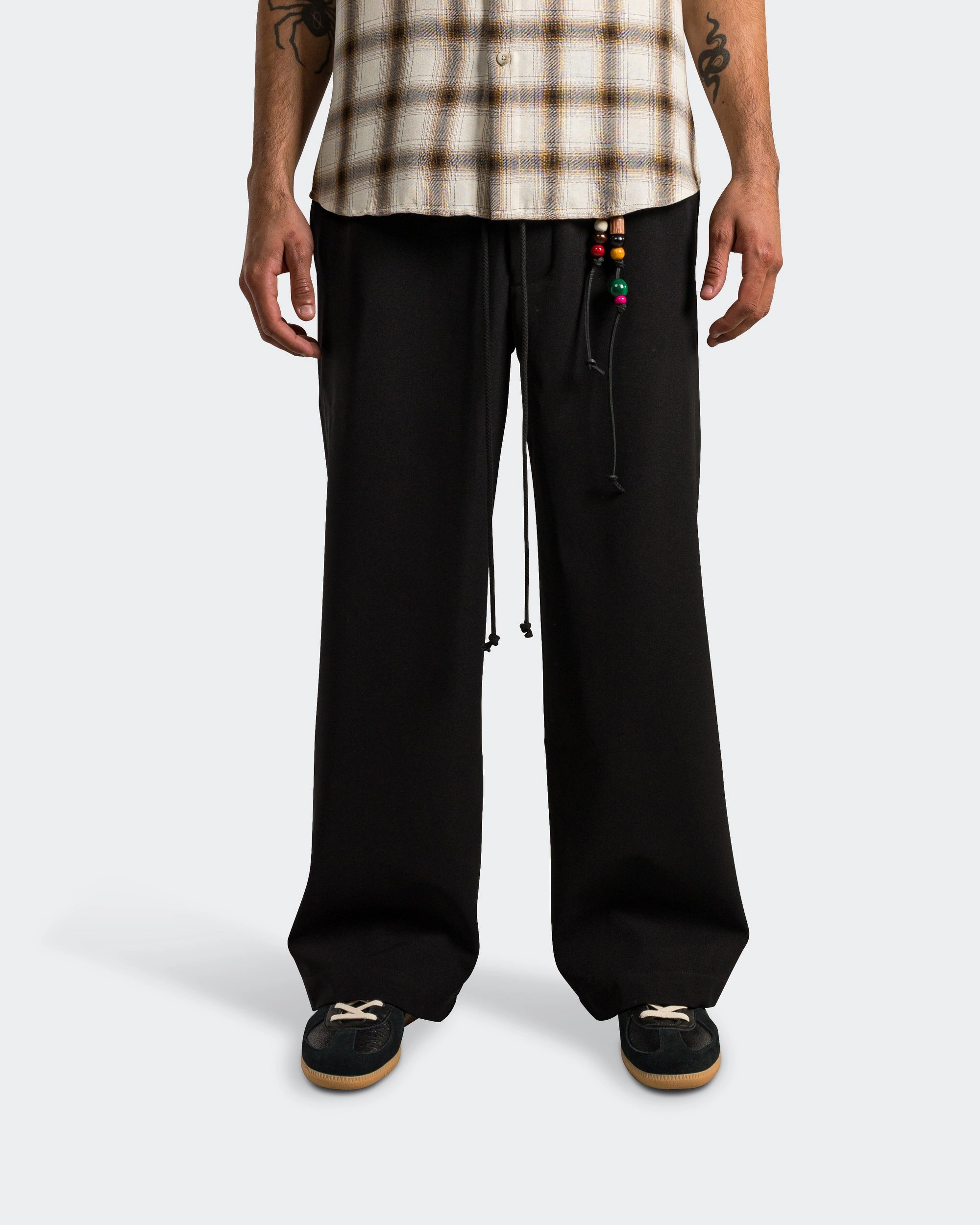 Relaxed Lounge Pant - Black Poly Gab Odor Control Tech