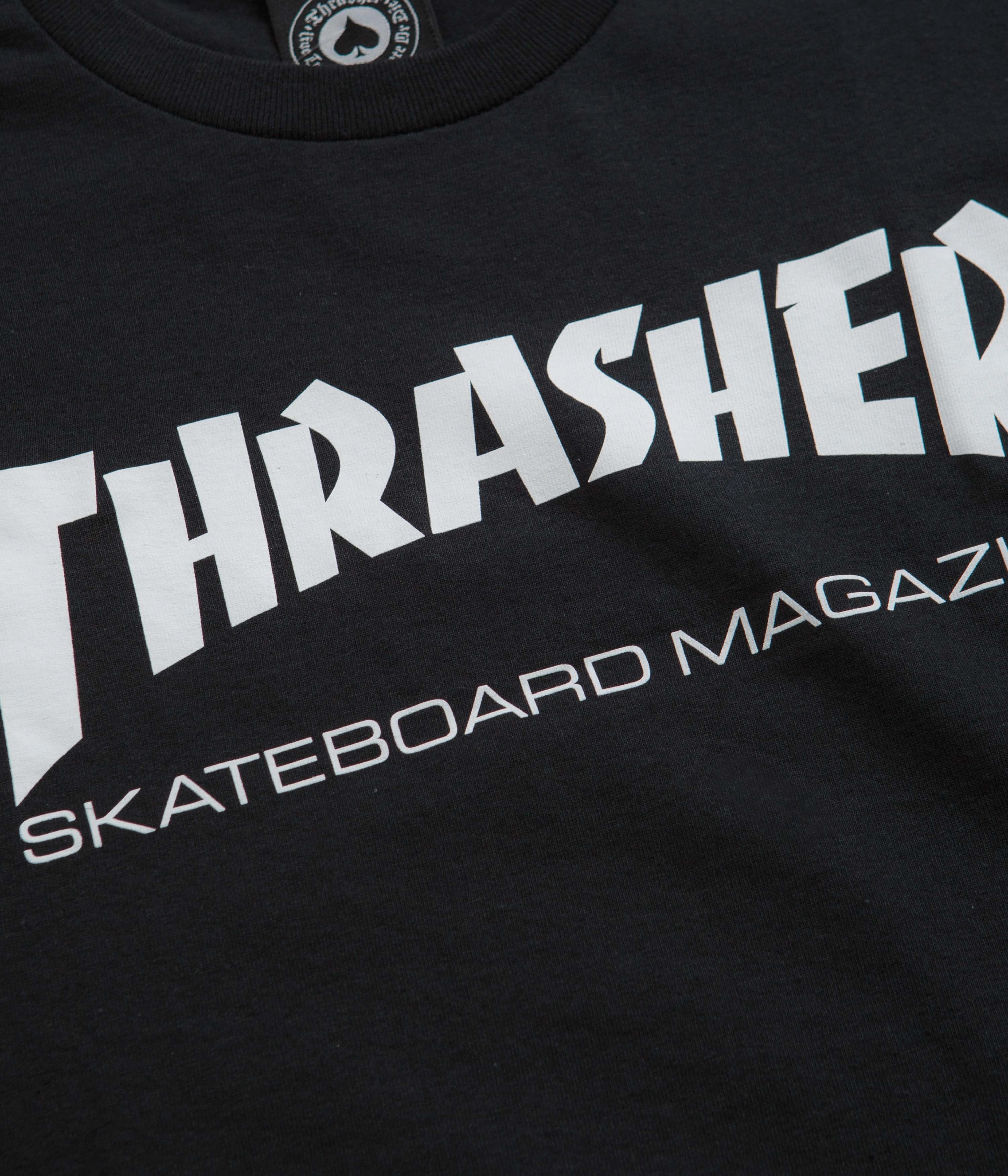 Thrasher Skate Mag T-Shirt - Black Breathable mesh lining Non Restrictive Fit