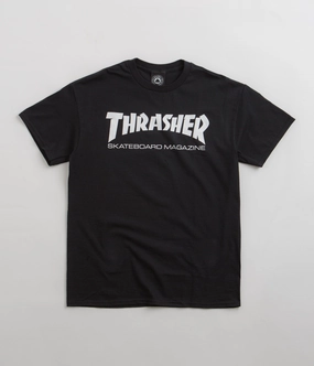 Thermal Regulation Fabric Perfect for Vacation Thrasher Skate Mag T-Shirt - Black