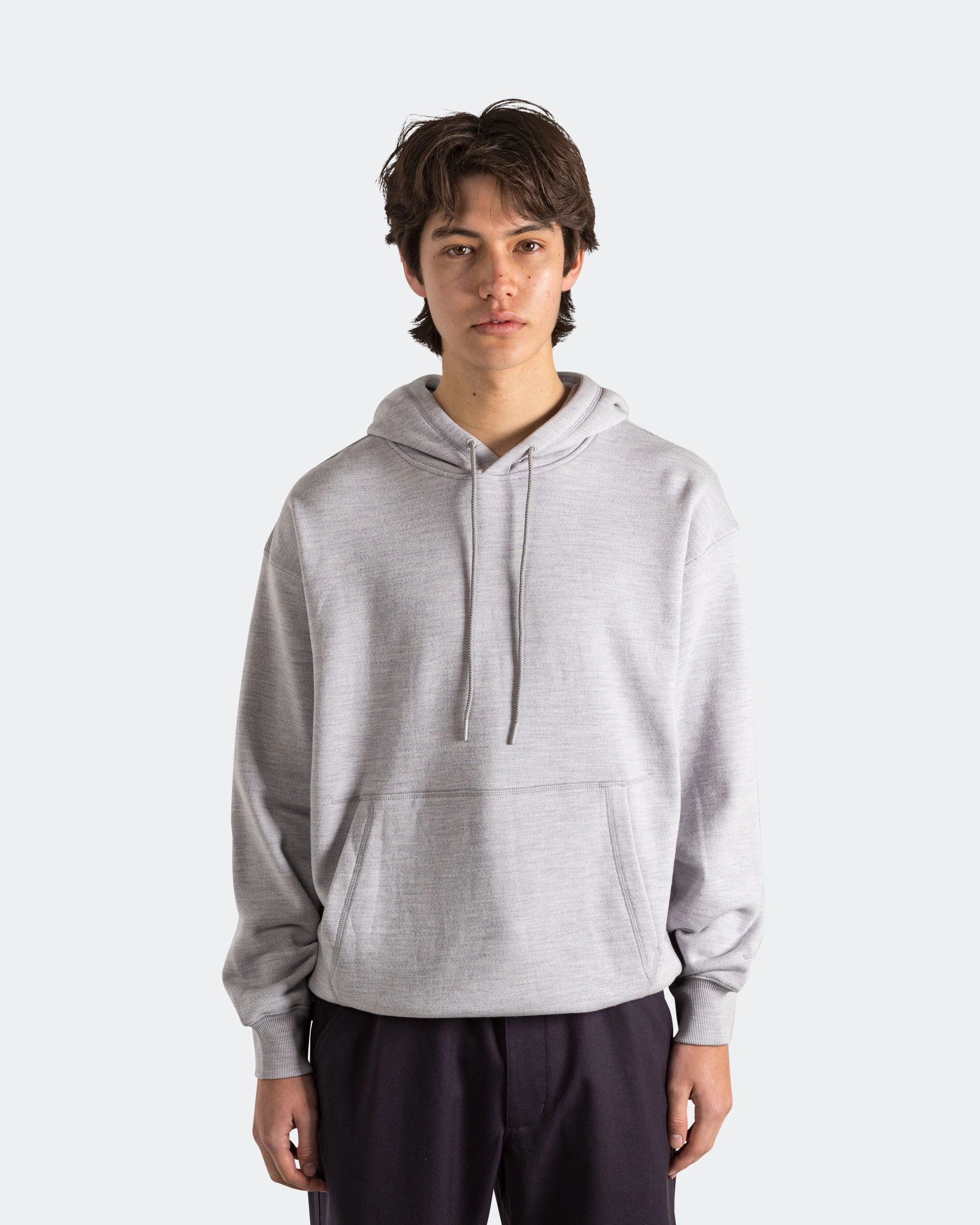 Wool Classics Hoodie - Matte Silver/Heather Grey right for hot weather Neutral Tone