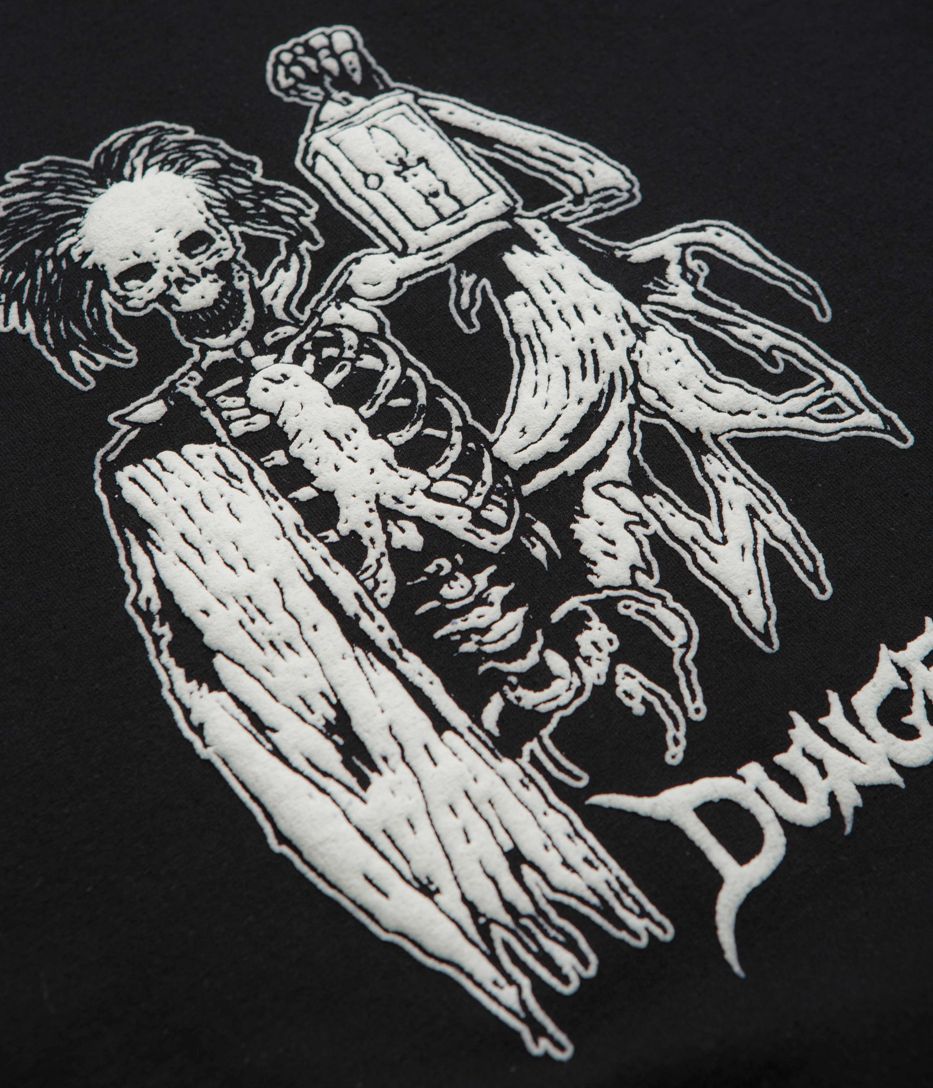 Modern Style Generic Dungeon Lights Out Crewneck Sweatshirt - Black