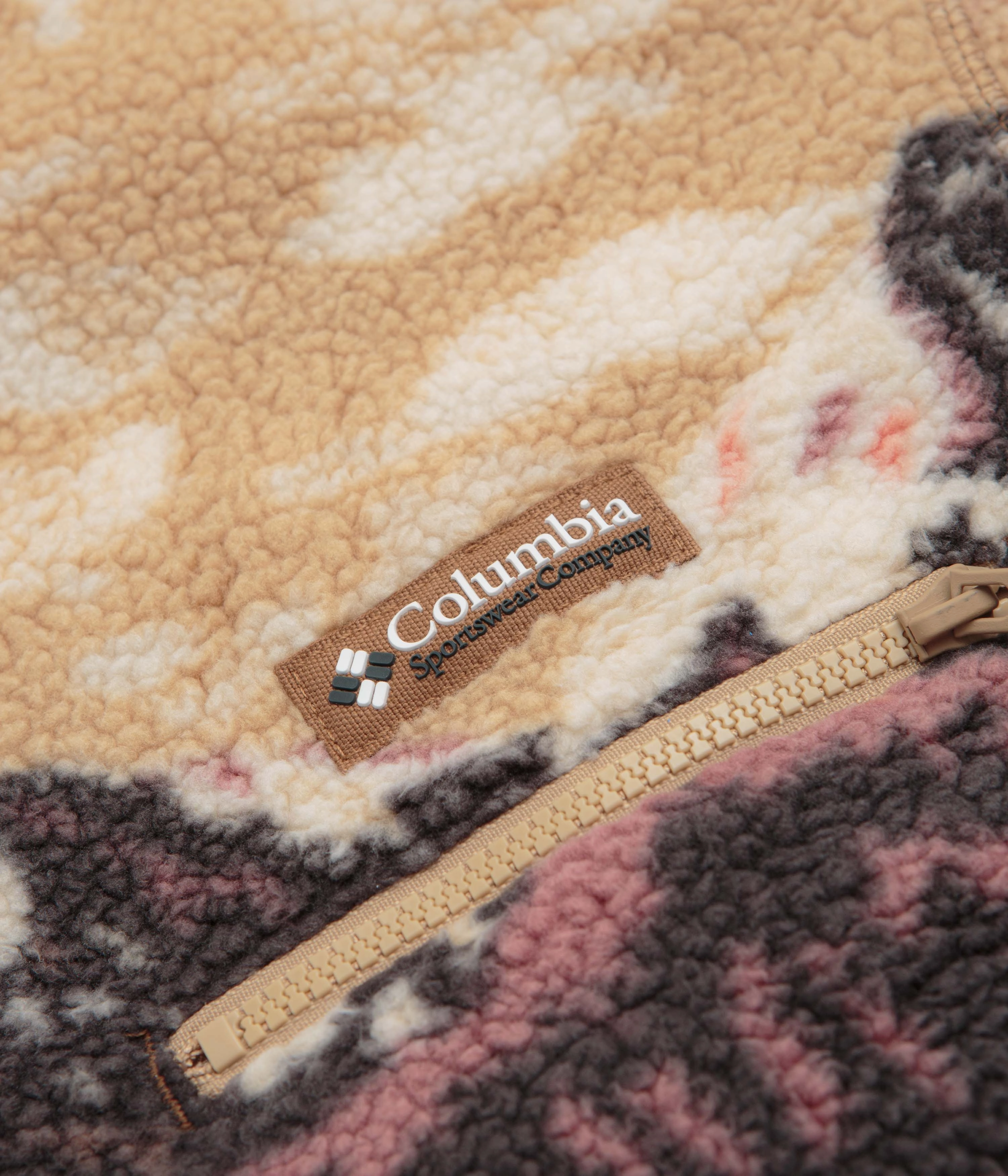 Columbia Helvetia II Printed Half Snap Fleece - Camel Brown / Sisters Everyday Layer