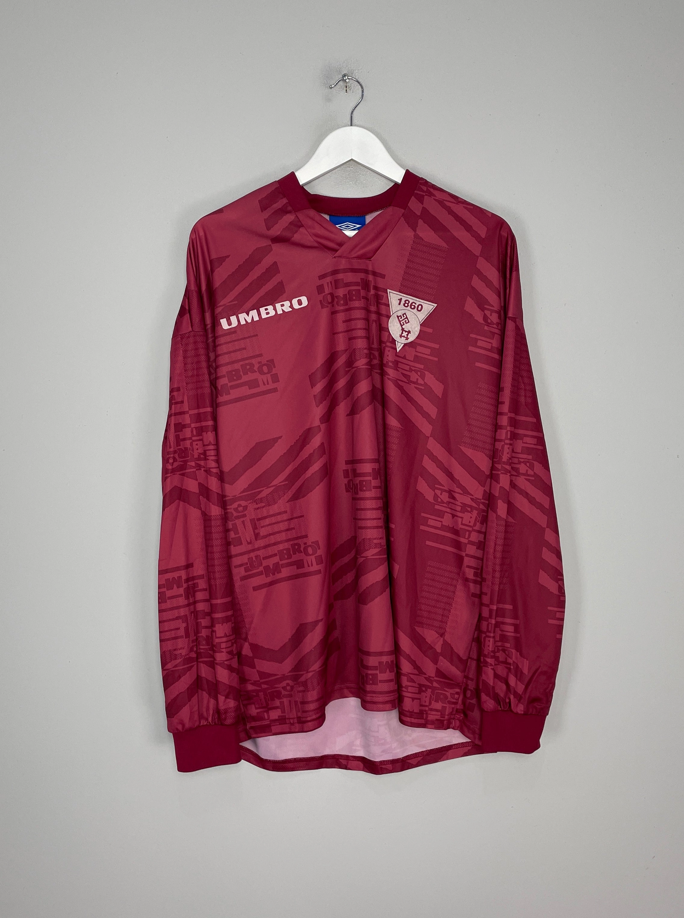 Gym Wear 1992 BREMEN 1860 #16 L/S HOME SHIRT (XL) UMBRO