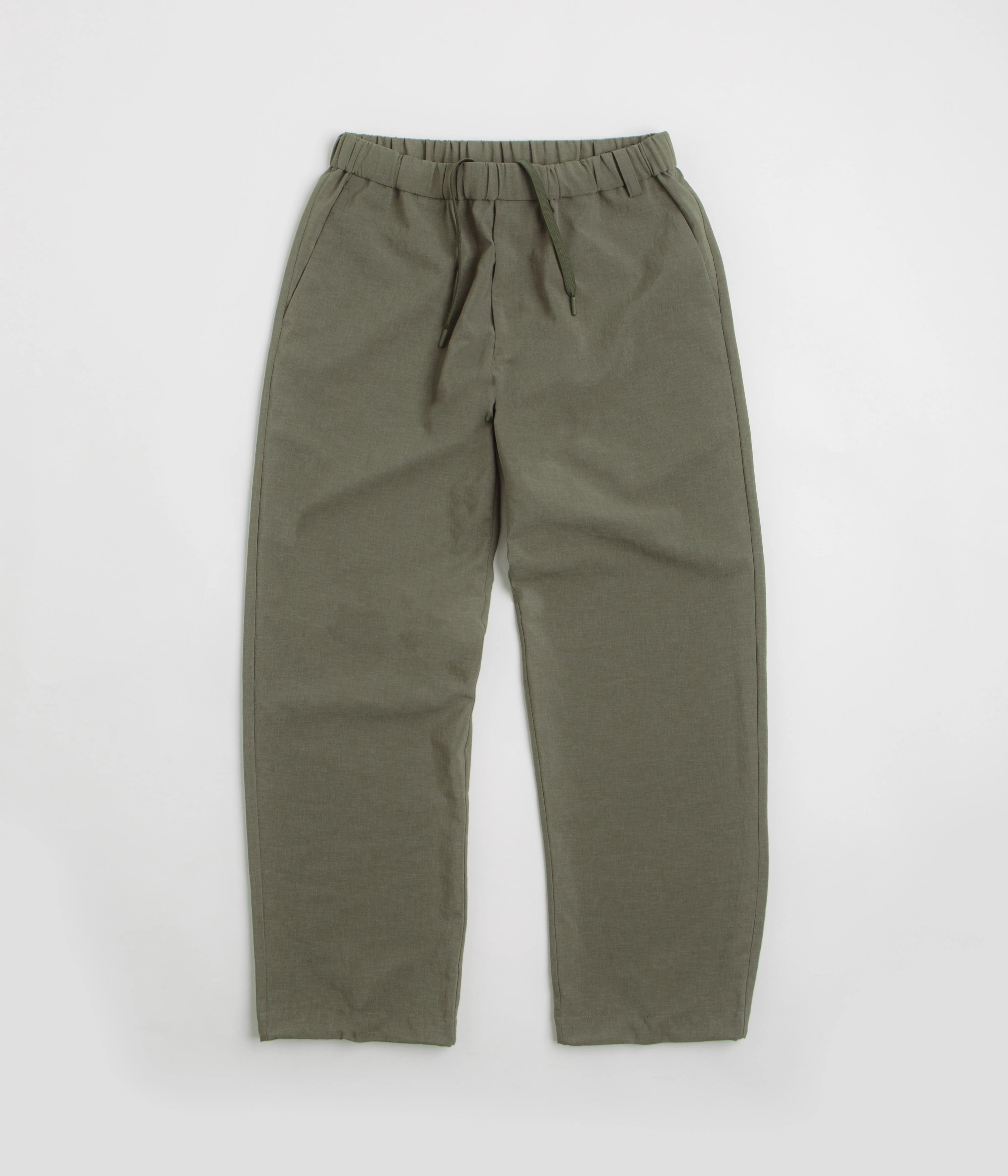 Snow Peak PE Light Poplin Pants - Olive Compression Support Lining Performance Comfort