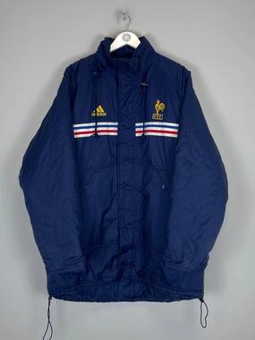 Spandex Dynamic Tension Zones 1998/00 FRANCE BENCH COAT (L) ADIDAS