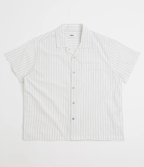 Obey Rizzo Short Sleeve Shirt - White Multi Long Sleeve Snag Resistant Fabric