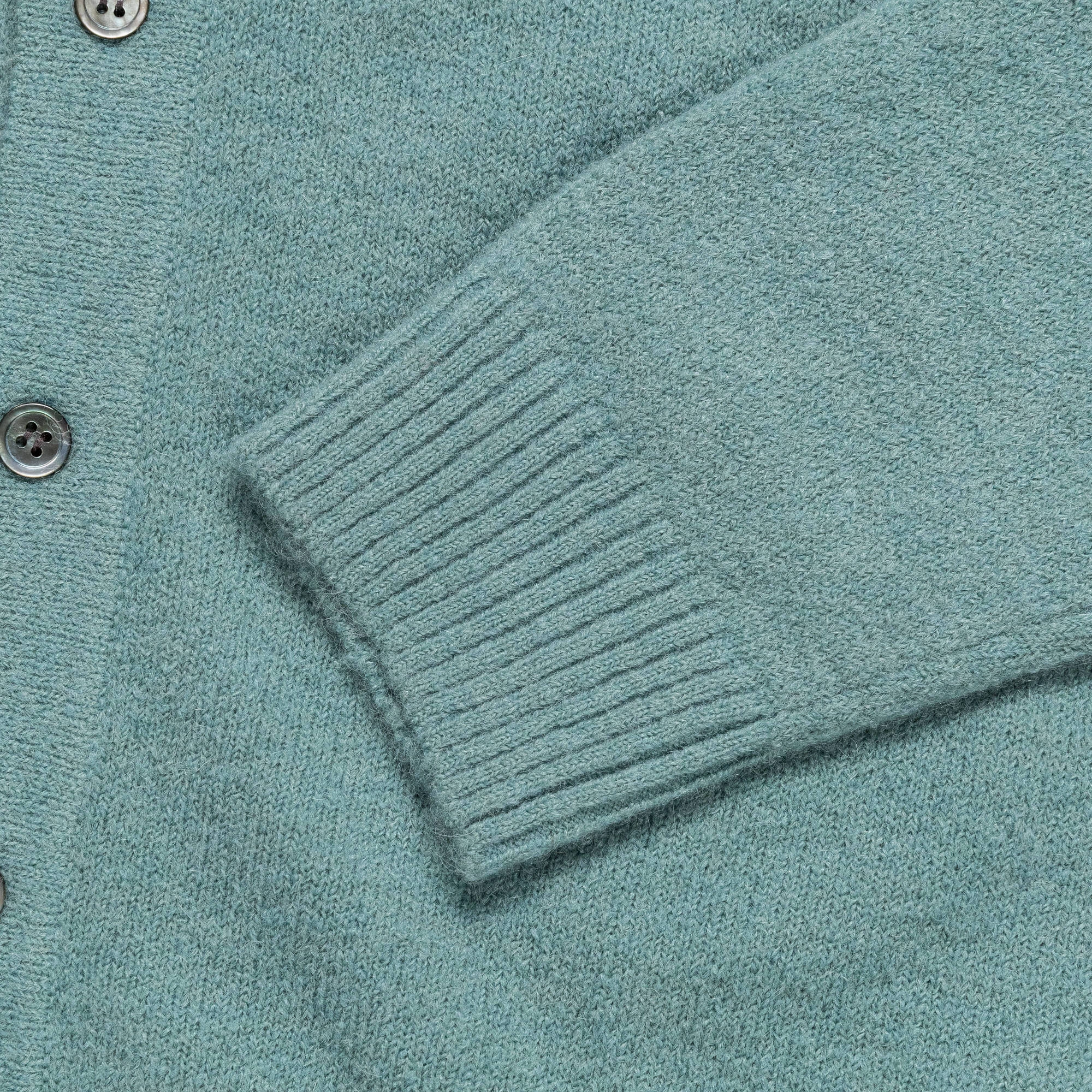 Alpaca Mix Polo Cardigan - Sax Under Layer