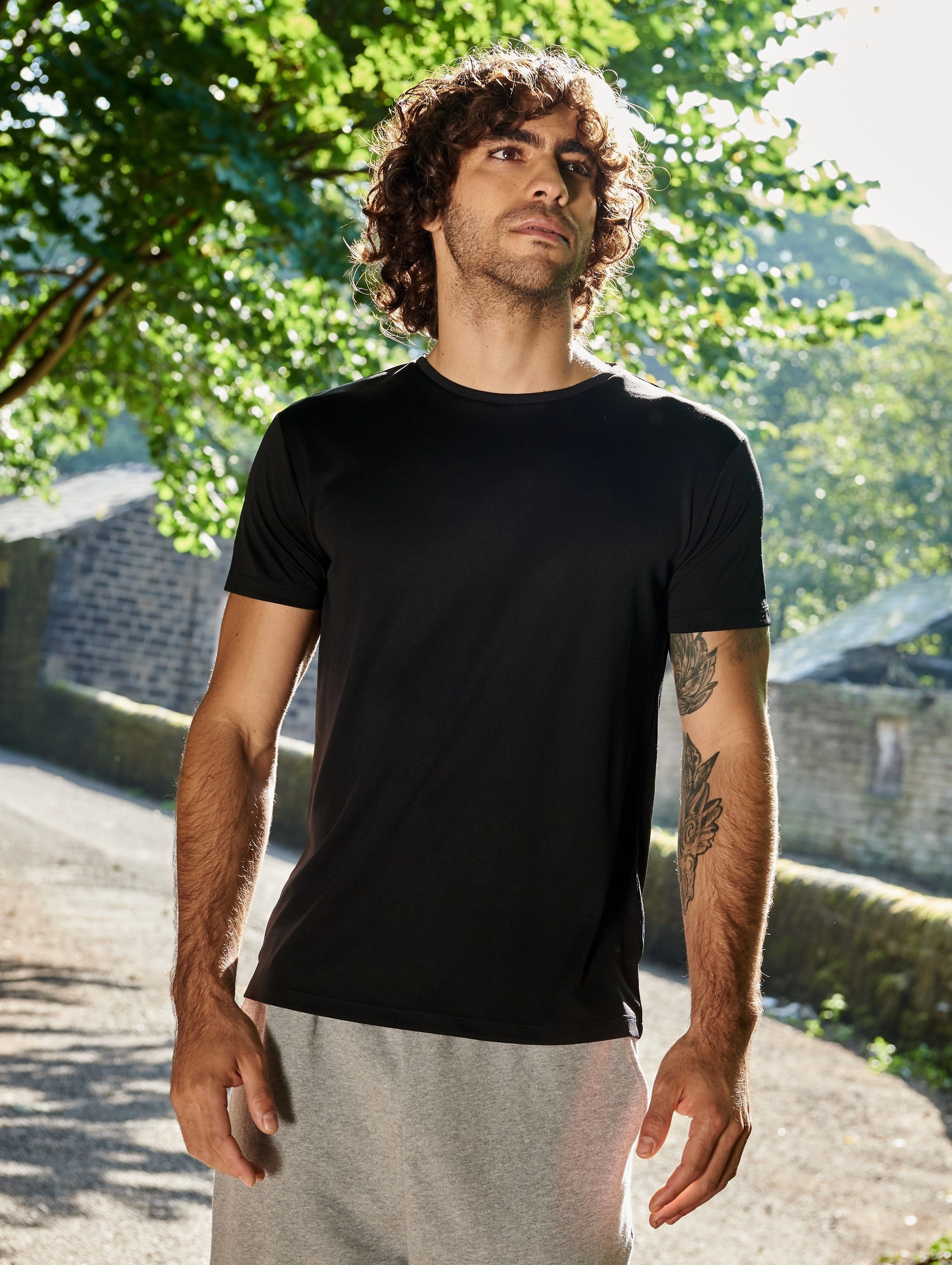 Anti Bacterial Treatment black friday Ambaro Recycled Sports T-Shirt | ARCTIC WHITE