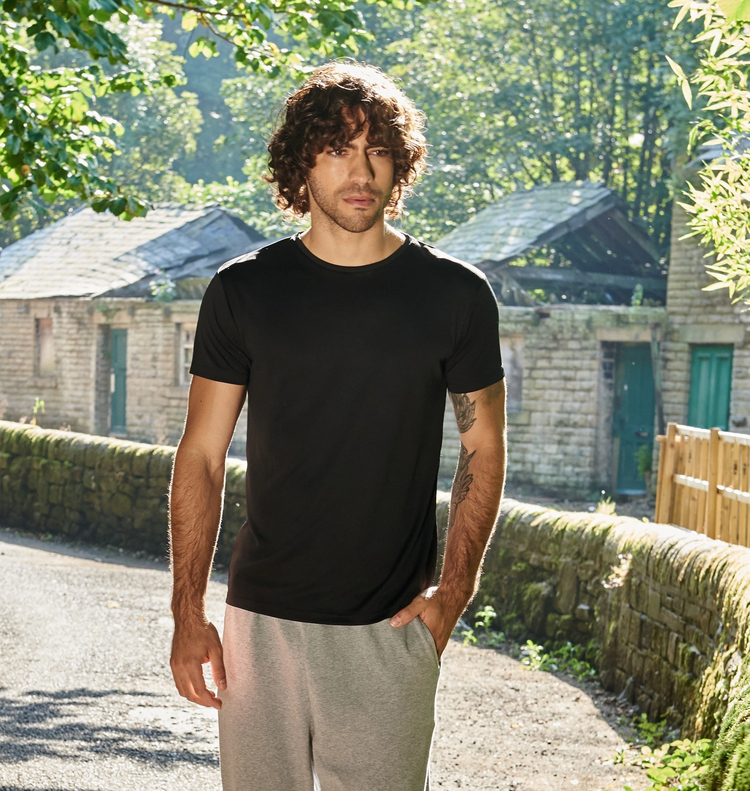 Ambaro Recycled Sports T-Shirt | ARCTIC WHITE Cotton Blend