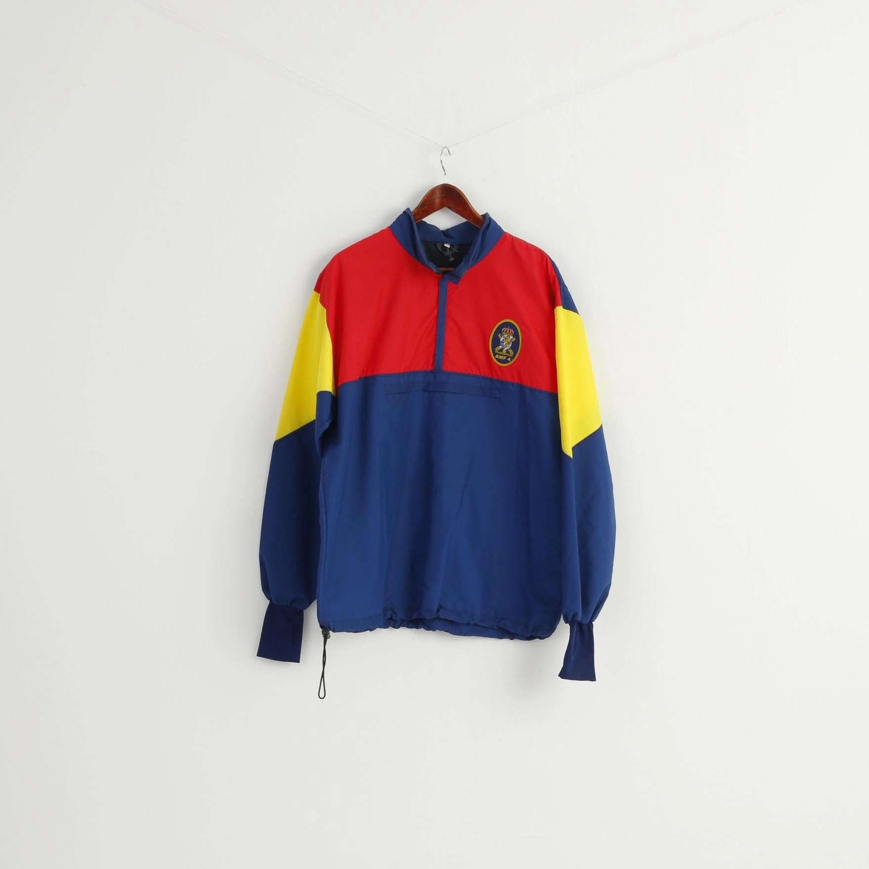 AMF 4 Men XXL Pullover Jacket Navy Alvsborgs Amfibergemente Kangaroo Pocket Top Sort