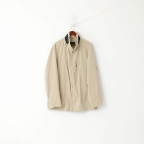 Pierre Cardin Men 58 XXL Jacket Beige Casual Lightweight Zip Up Funkcional Top Rack suitable for video shooting