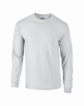 Active Outfit Ultra Cotton Adult Long Sleeve T | ASH