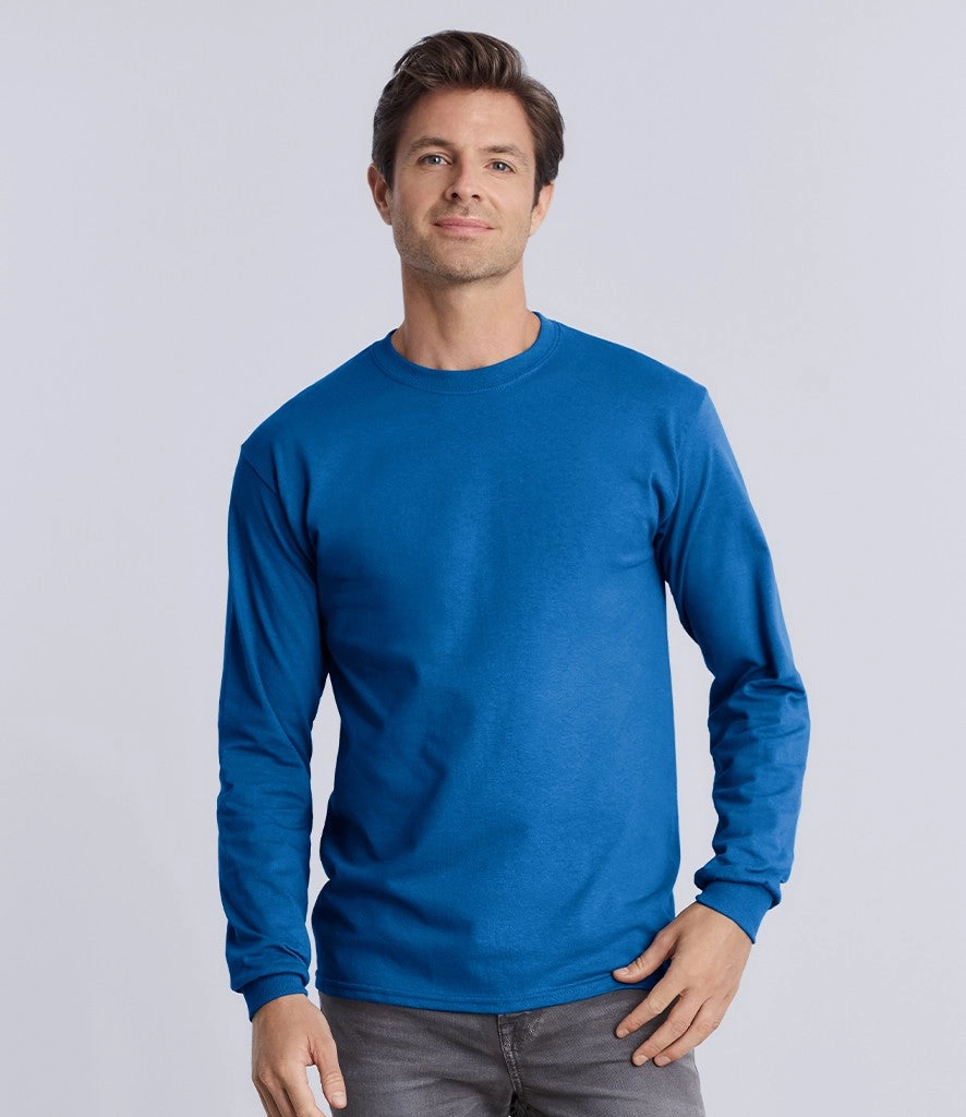 Winter Layer Office Casual Ultra Cotton Adult Long Sleeve T | ASH