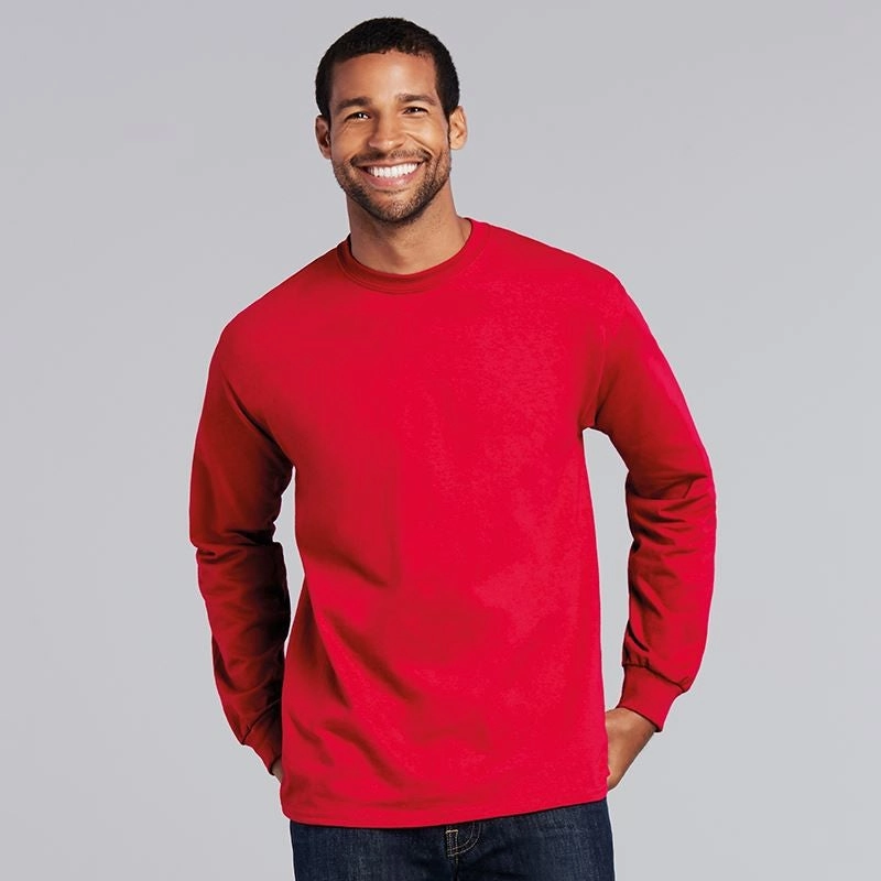 Basic Layering Ultra Cotton Adult Long Sleeve T | ASH