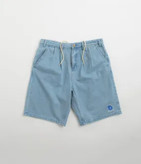 Butter Goods x Blue Note Pleated Denim Shorts - Washed Indigo Office Wear Sport Mood