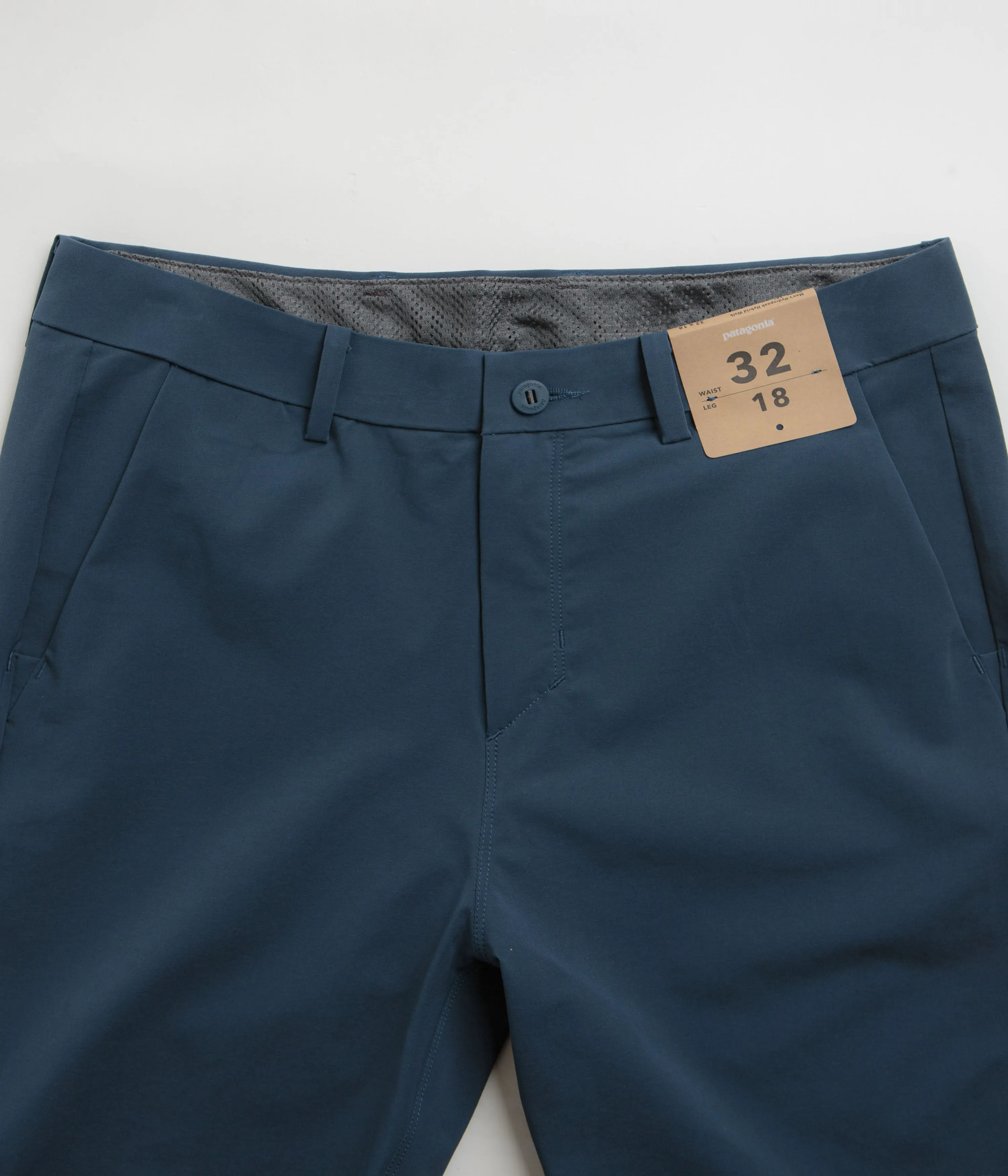 Breathable fabric All Day Comfort Patagonia Hydropeak Hybrid Walk 18" Shorts - Tidepool Blue