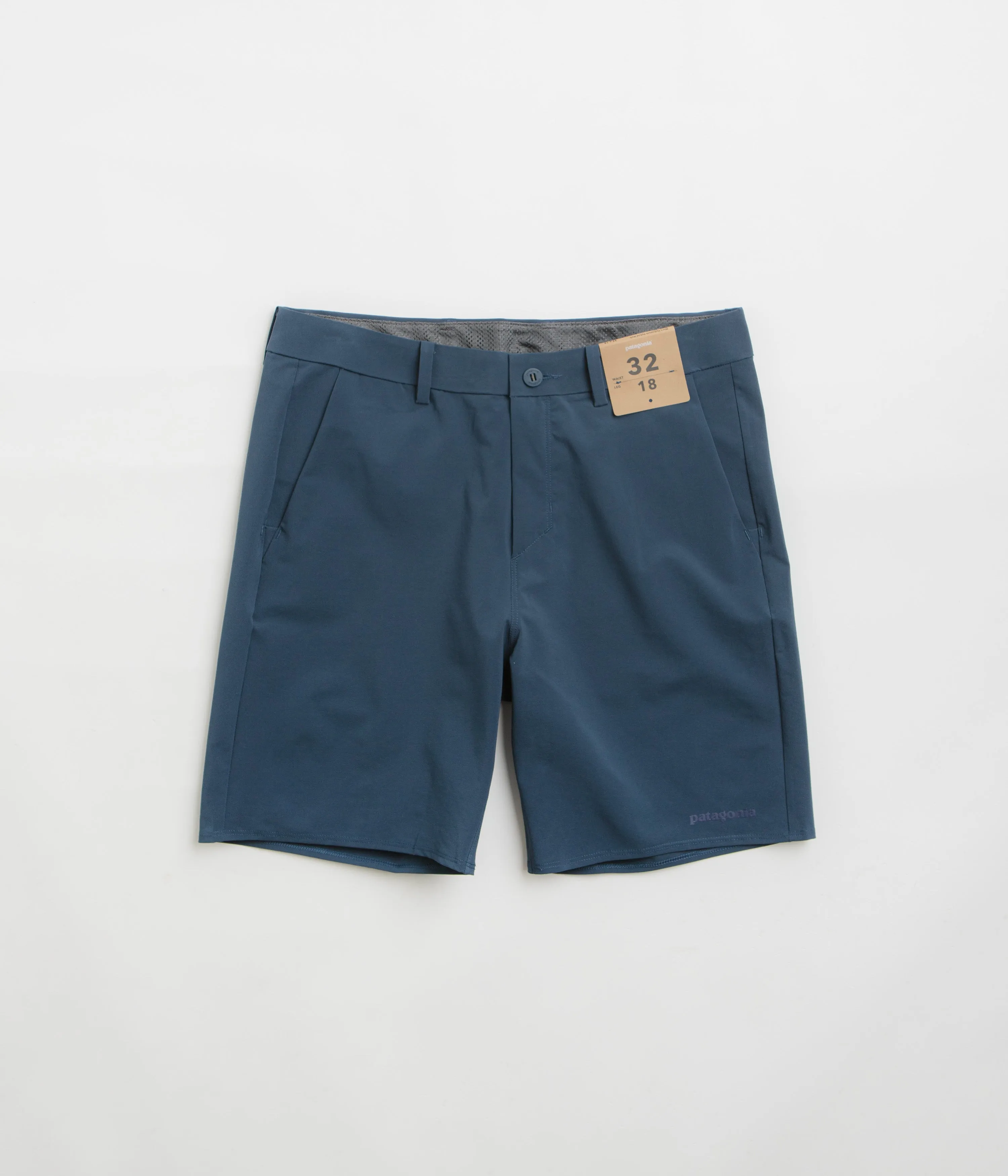shrink-resistant Daytime Style Patagonia Hydropeak Hybrid Walk 18" Shorts - Tidepool Blue
