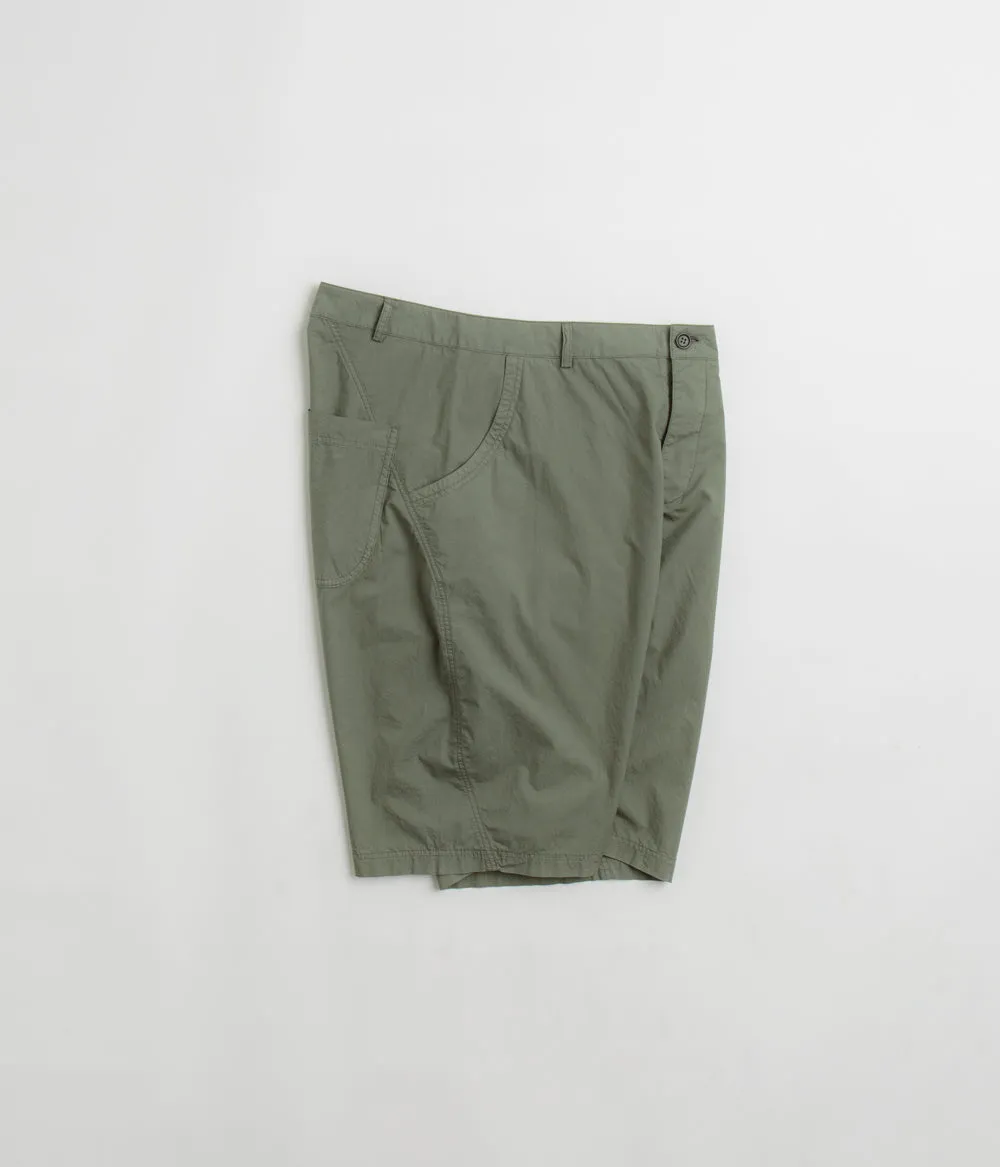 YMC Twisted Seam Shorts - Sage Green Airy Touch Snag Free Fabric