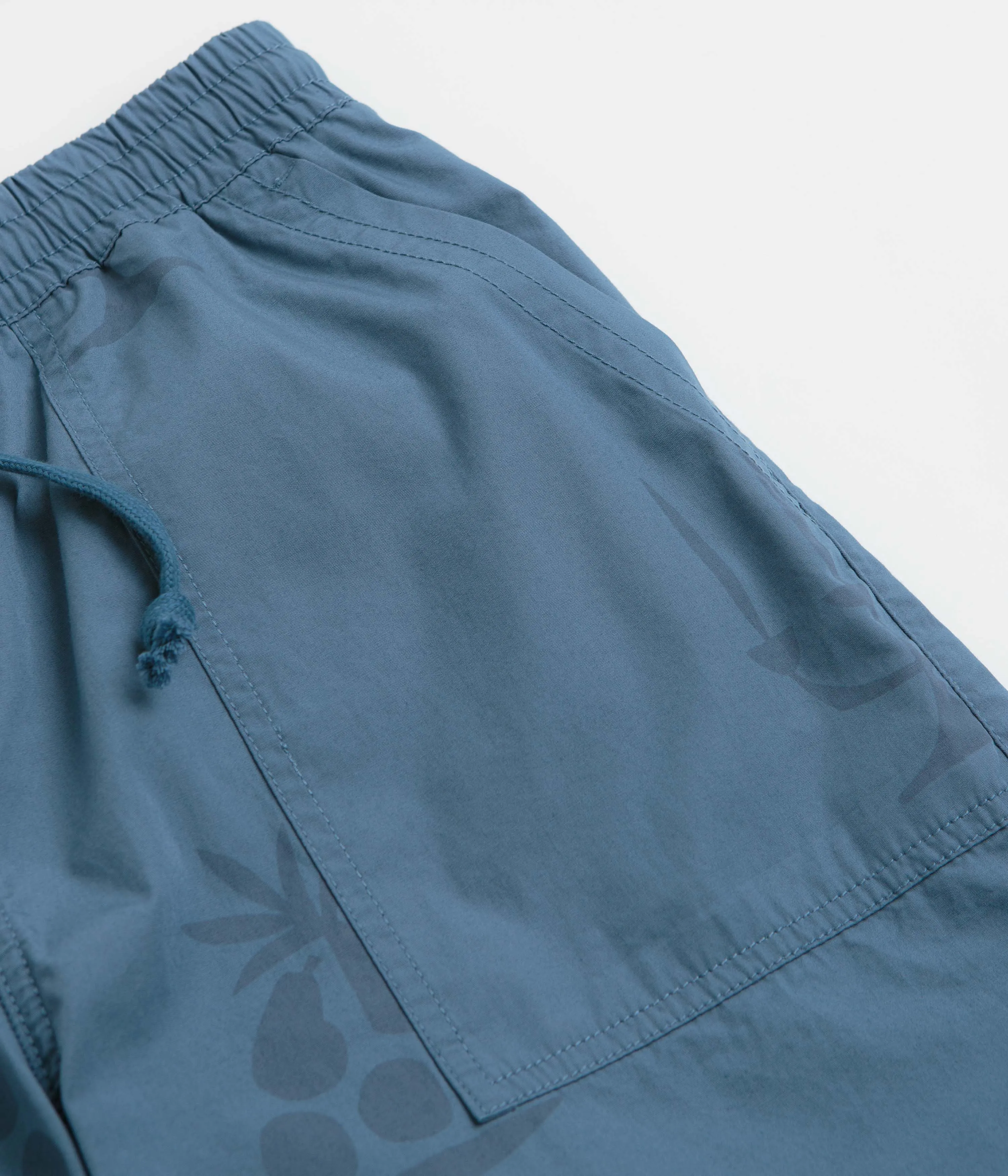 Cargo Pockets Service Works Poplin Printed Chef Shorts - Slate