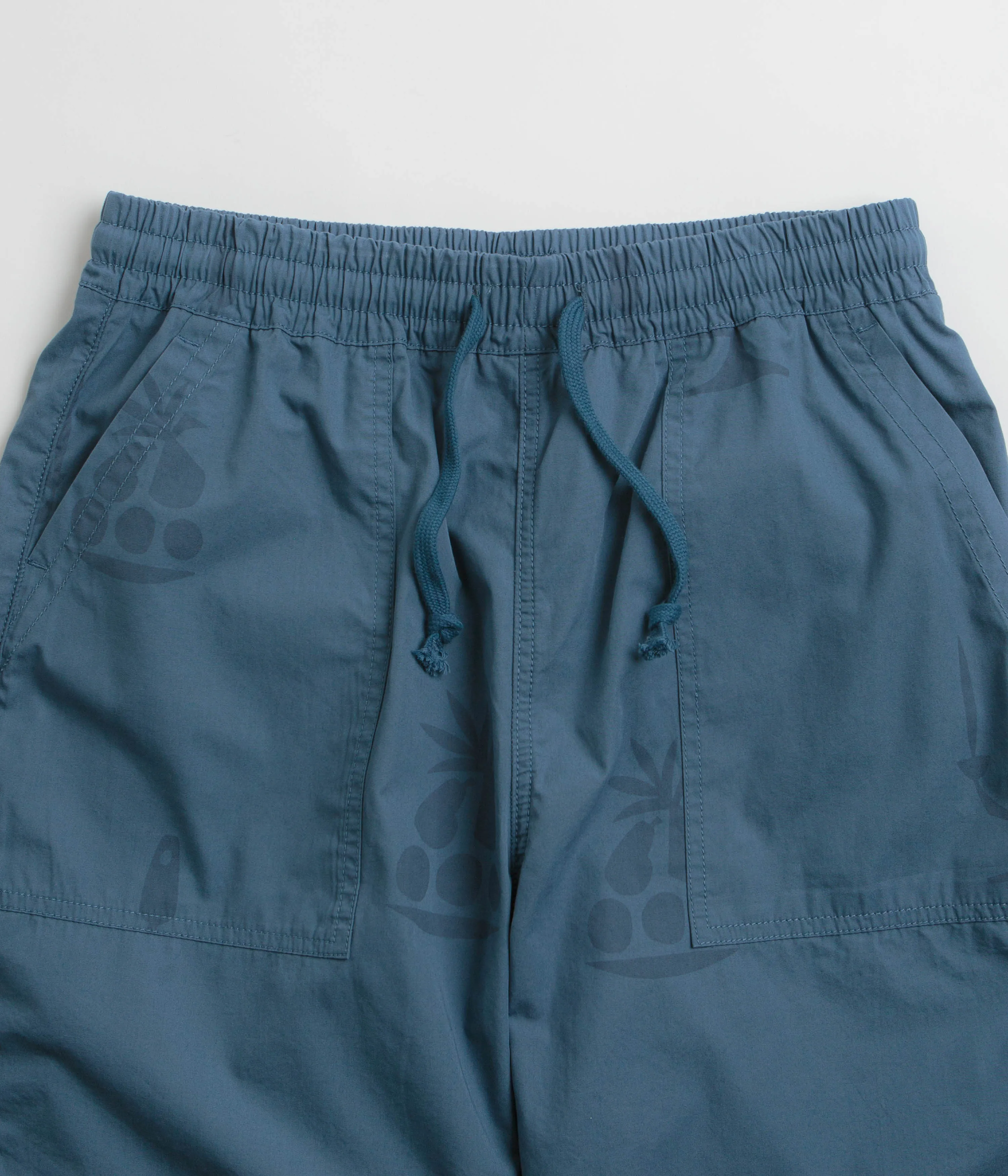 Yarn Dyed Pattern Stain Repellent Treatment Service Works Poplin Printed Chef Shorts - Slate