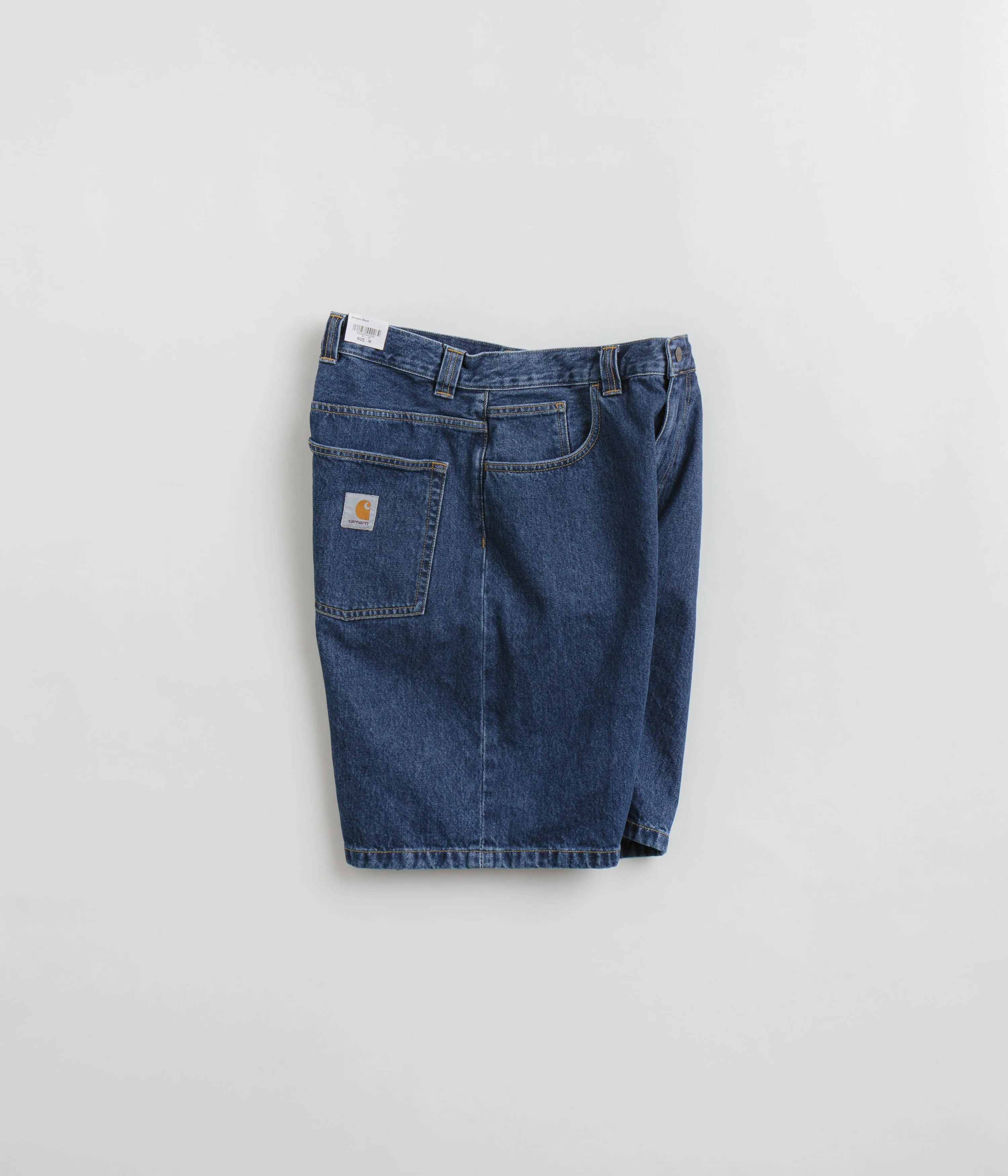 Carhartt Brandon Shorts - Blue Stone Washed Playful Look Cross Ventilation Channels